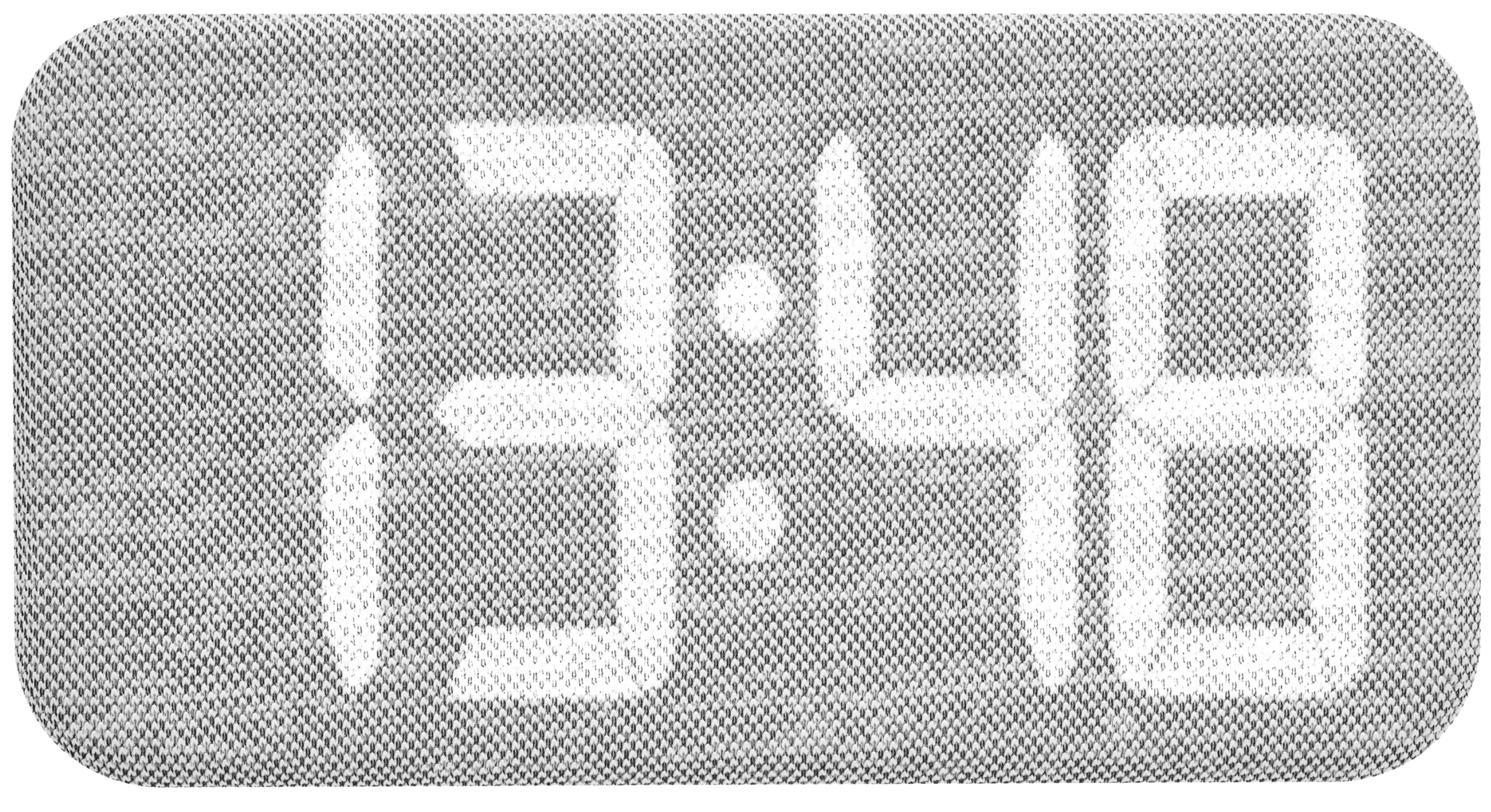 TFA Digitalwecker, 60.2042.02, mit Textilbezug und Leuchtziffern, weiß