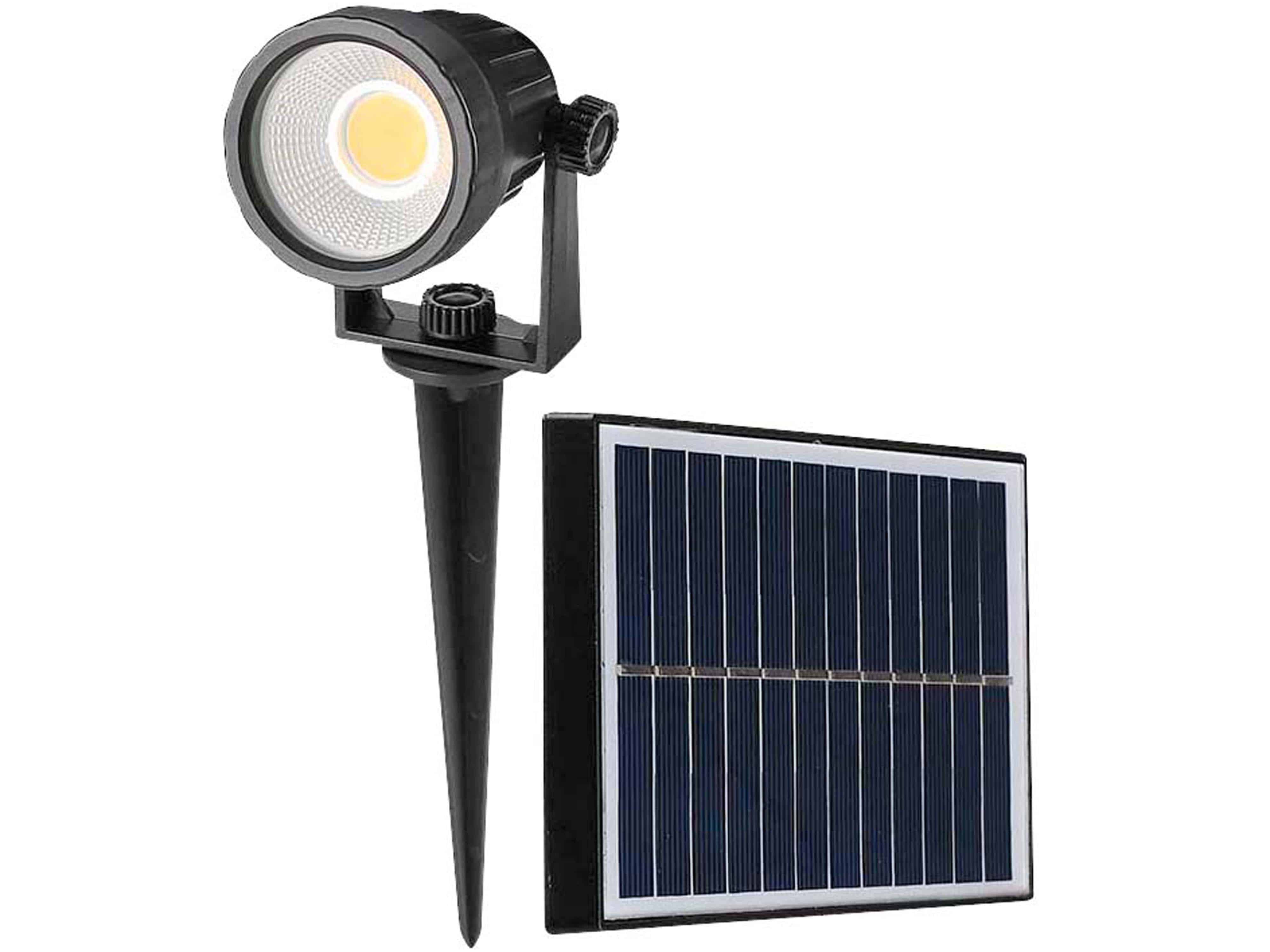 V-TAC Solar LED-Gartenleuchte VT-952, 2 W, 3000 K, IP65, schwarz V-TAC Solar LED-Gartenleuchte VT-952, 2 W, 3000 K, IP65, schwarz