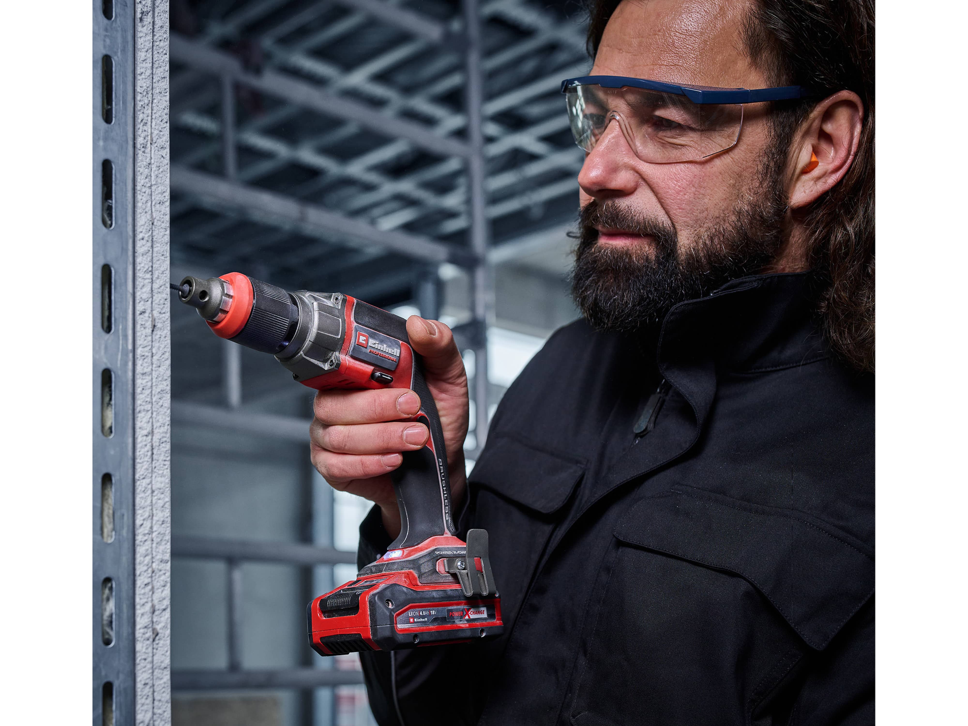 EINHELL PROFESSIONAL Akku-Trockenbauschrauber TP-DY 18 Li BL + Magazin, 4261012, Solo