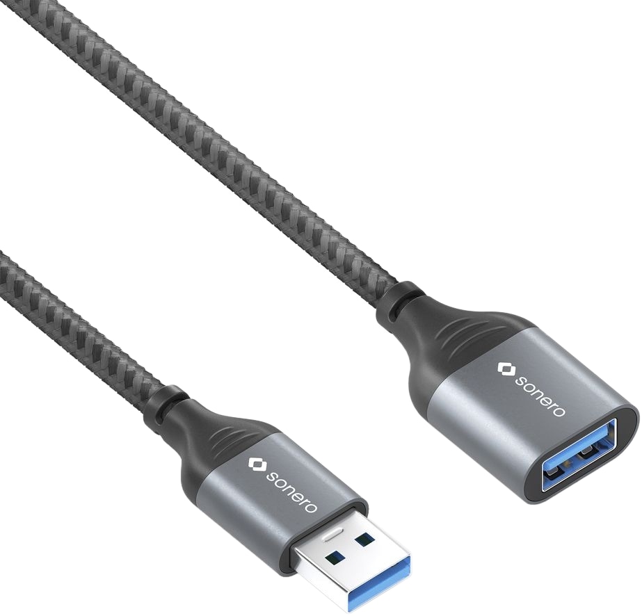 SONERO USB 3.0 Verlängerung SPC-U055-010 1m grau-schwarz