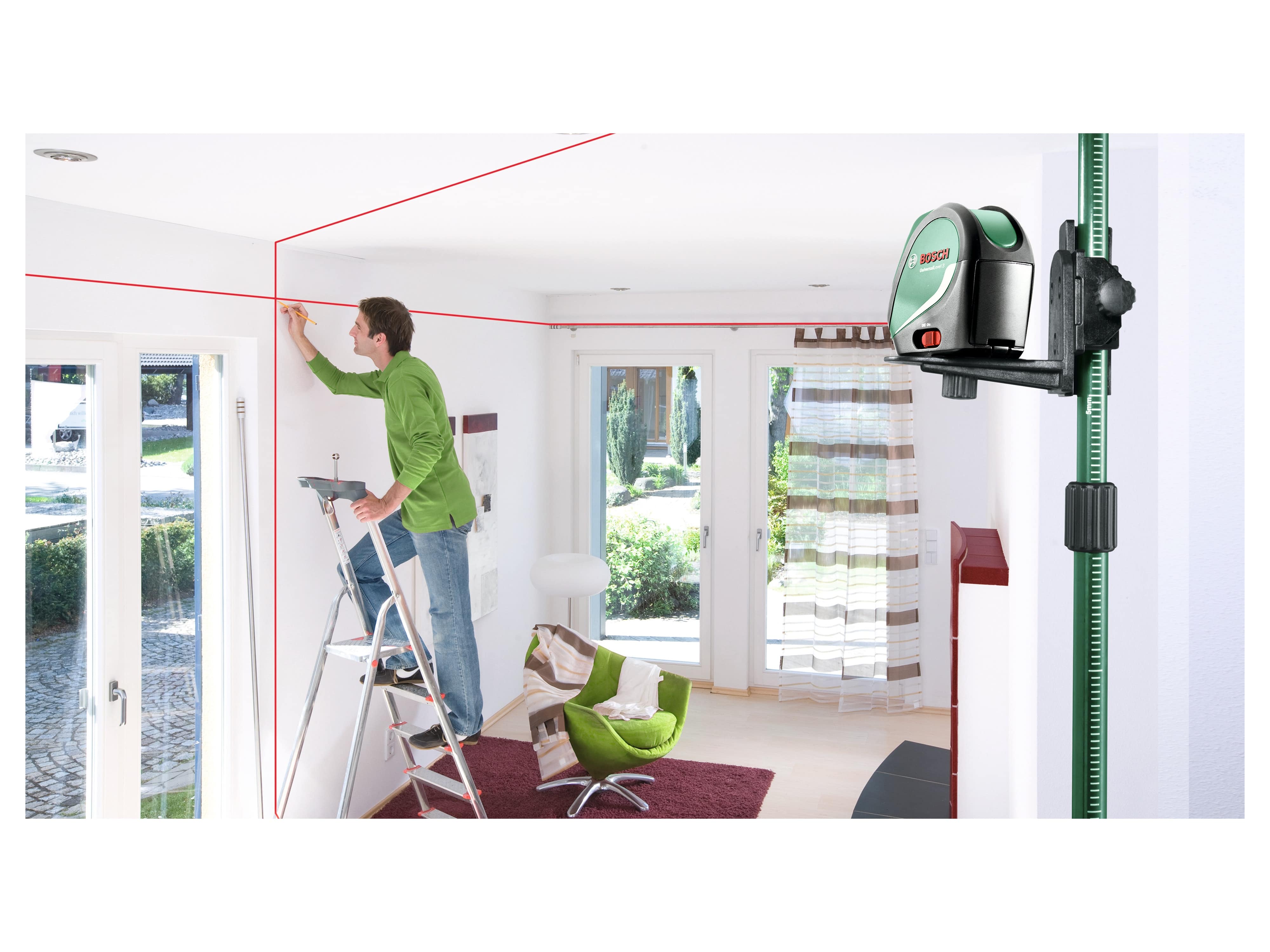 BOSCH Kreuzlinien-Laser UniversalLevel 2, 0603663803 BOSCH Kreuzlinien-Laser UniversalLevel 2, 0603663803