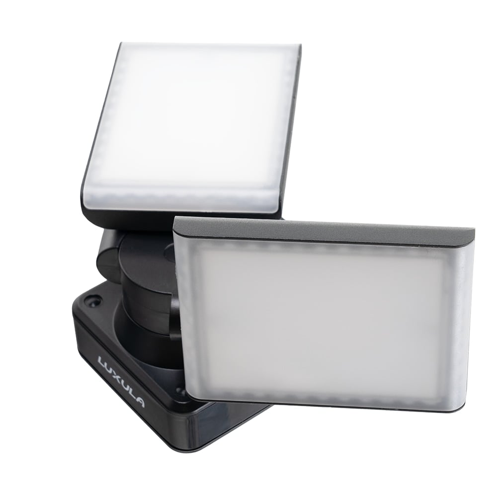 LUXULA LED-Fluter LX400190, 2-köpfig, 2x 15 W, 3200 lm, 4000 K, schwarz LUXULA LED-Fluter LX400190, 2-köpfig, 2x 15 W, 3200 lm, 4000 K, schwarz