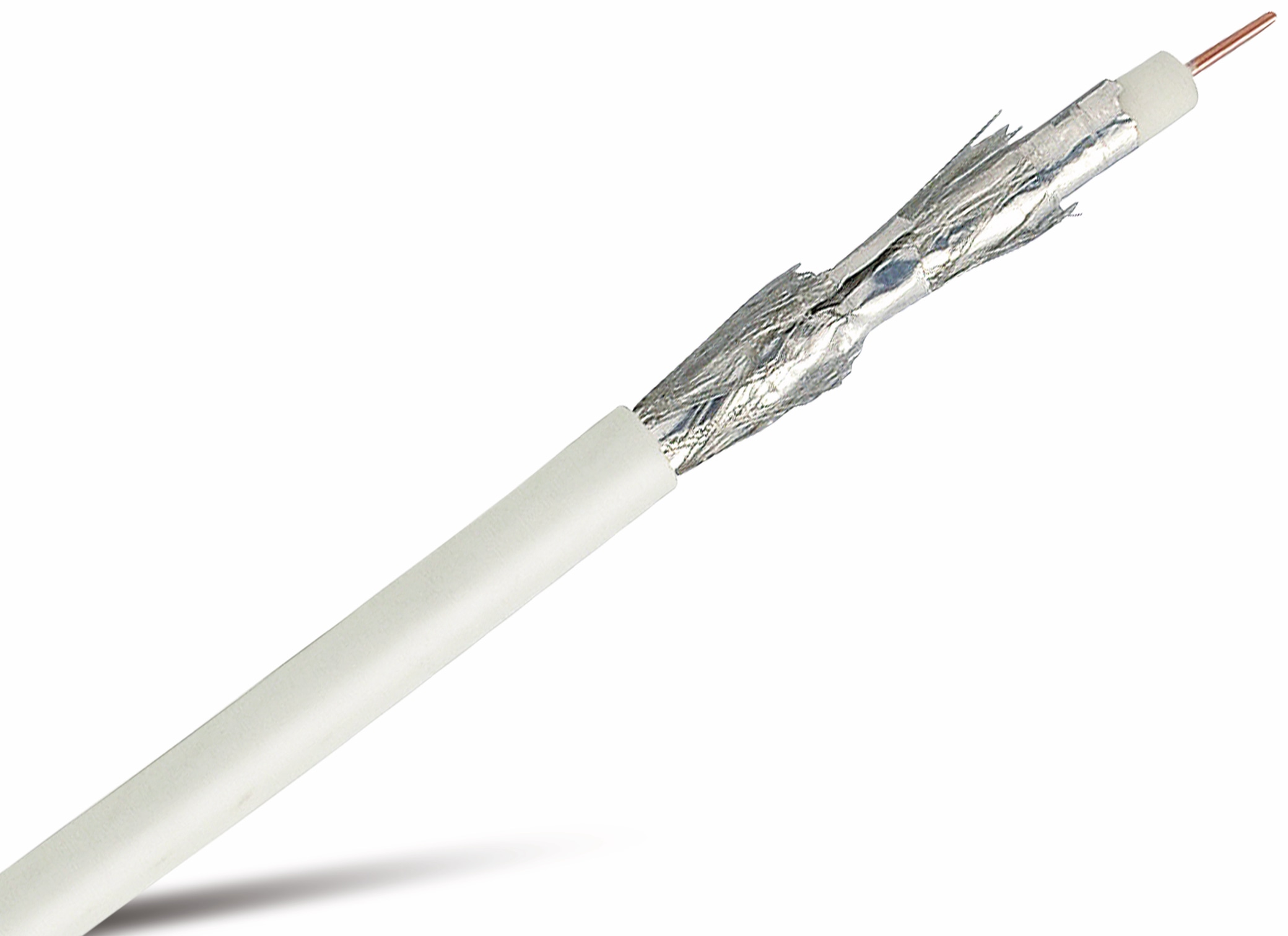 Koaxialkabel 75 Ω, 7,2 mm, 120 dB, 100 m, CCS Koaxialkabel 75 Ω, 7,2 mm, 120 dB, 100 m, CCS