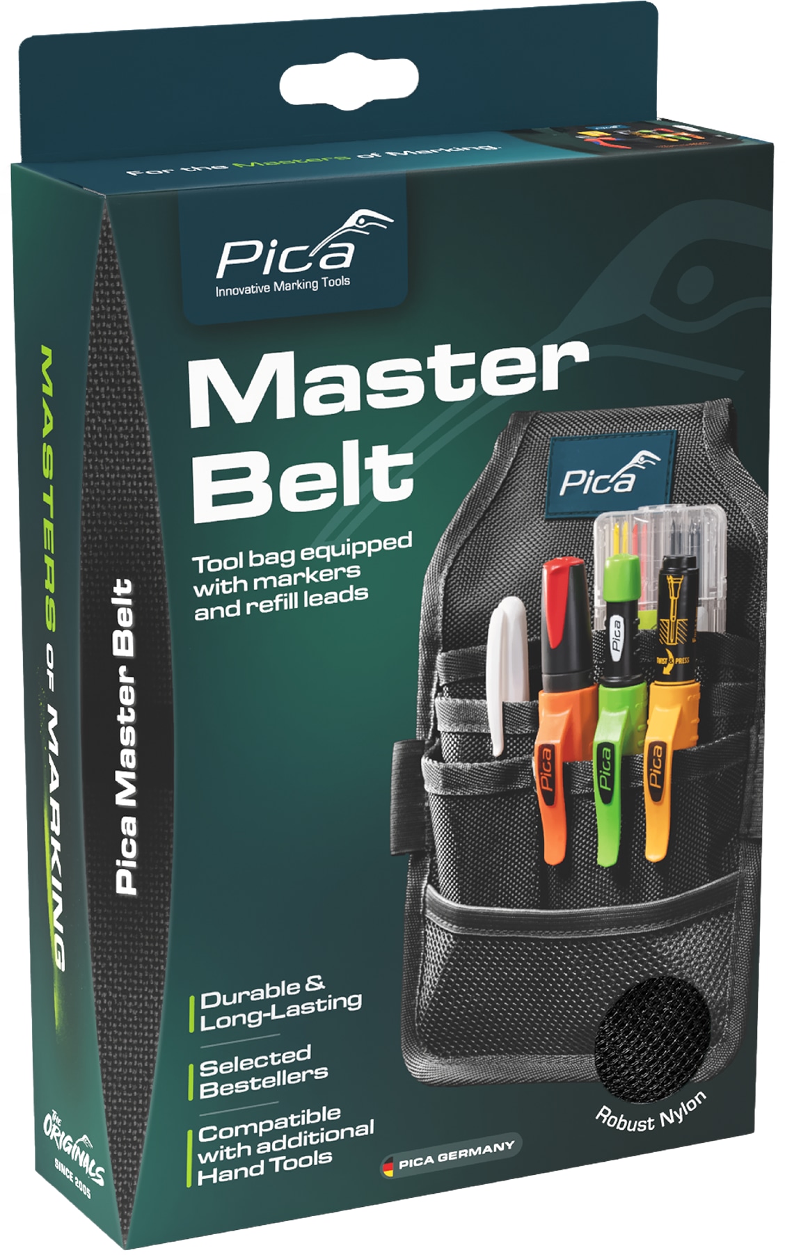 PICA MASTER-BELT, Gürteltasche mit Tieflochmarker & Permanentmarker