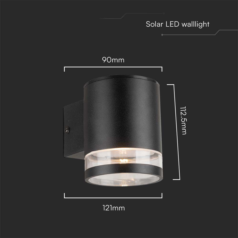 V-TAC Solar LED-Wandleuchte VT-1145, 0,55 W, 3000 K, IP54, mit Bewegungssensor V-TAC Solar LED-Wandleuchte VT-1145, 0,55 W, 3000 K, IP54, mit Bewegungssensor