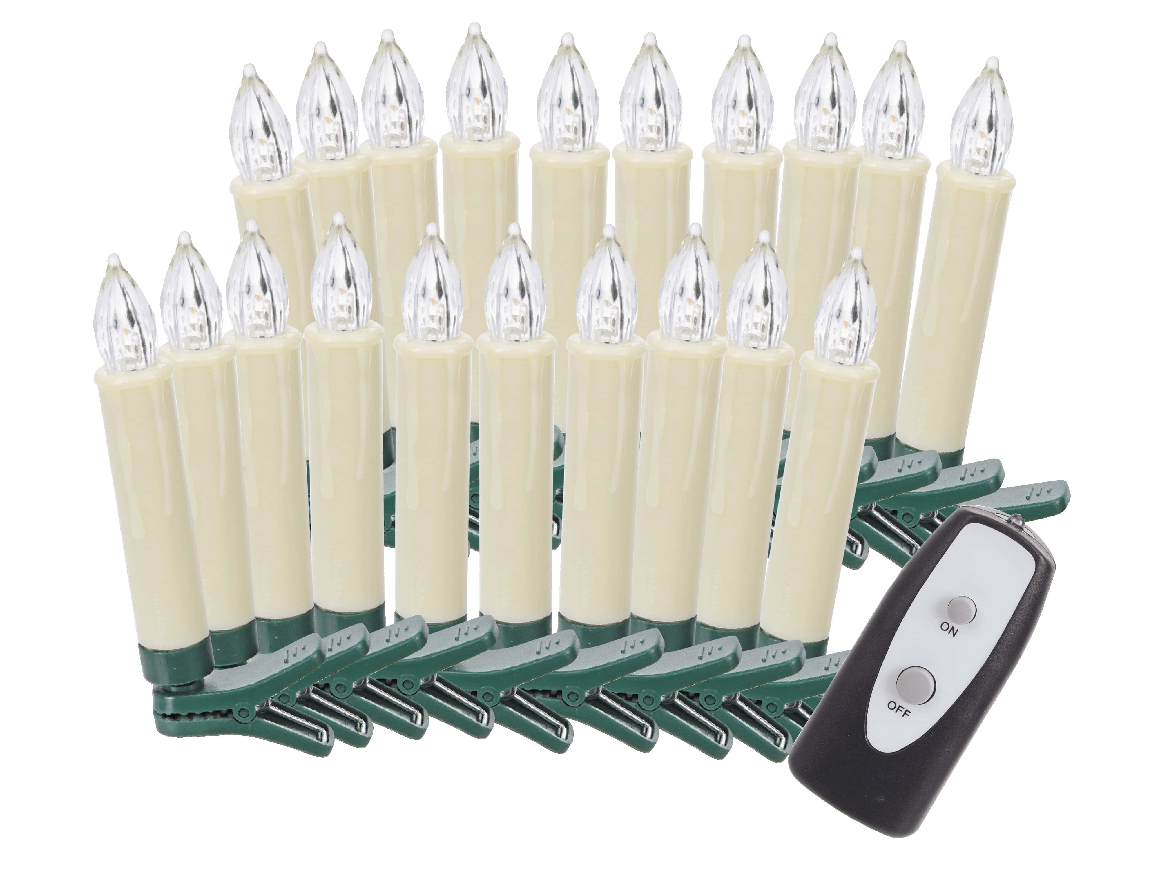 DAYLITE LED-Baumkerzen WBB20 mit IR Fernbedienung, 20 Stück DAYLITE LED-Baumkerzen WBB20 mit IR Fernbedienung, 20 Stück