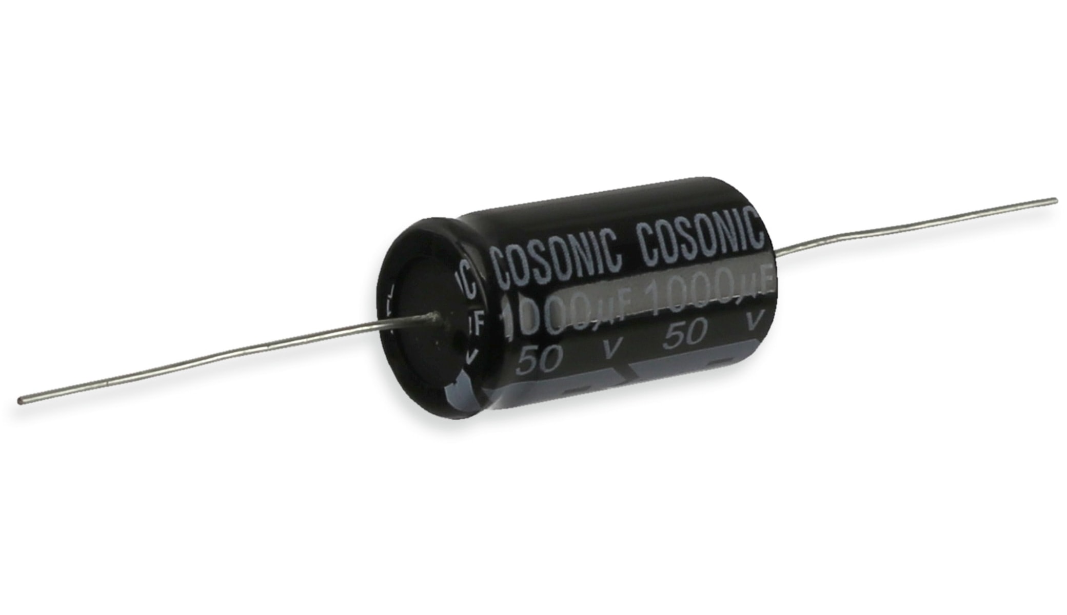 AZAA Elko, 1000 µF/50 V, 105°C, axial