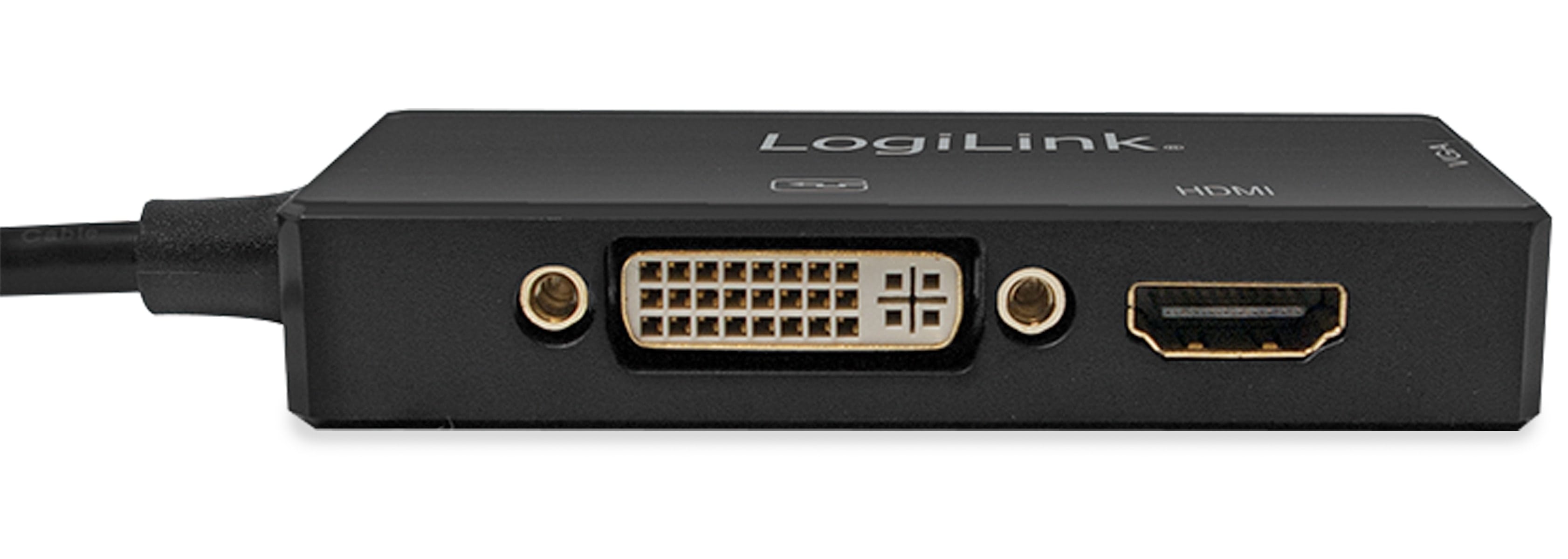 LOGILINK DisplayPort-Adapter CV0109, DVI, HDMI, VGA LOGILINK DisplayPort-Adapter CV0109, DVI, HDMI, VGA