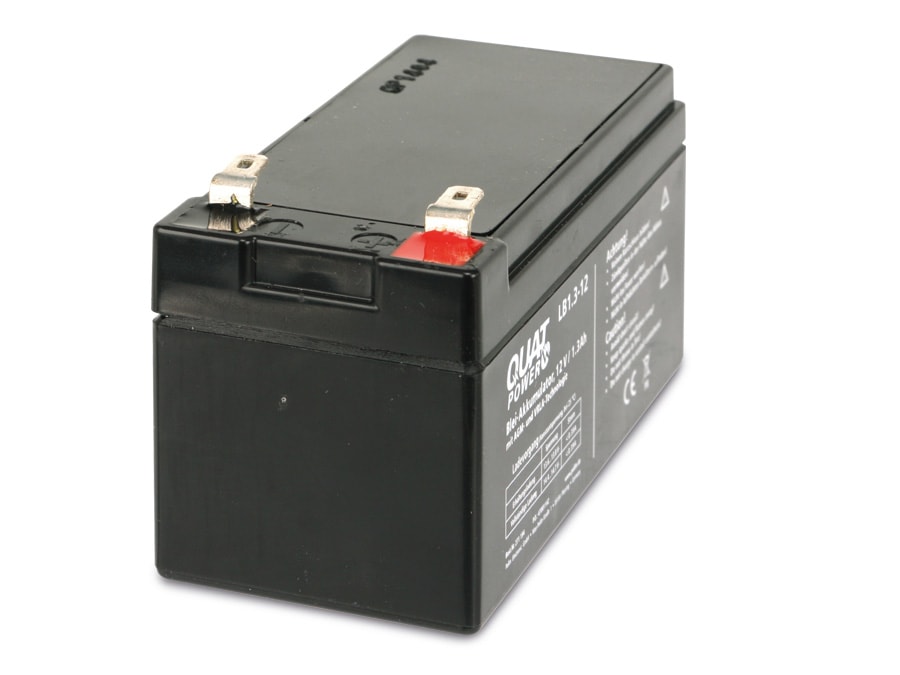 QUATPOWER Blei-Akkumulator LB1.3-12, 12 V-/1,3 Ah QUATPOWER Blei-Akkumulator LB1.3-12, 12 V-/1,3 Ah