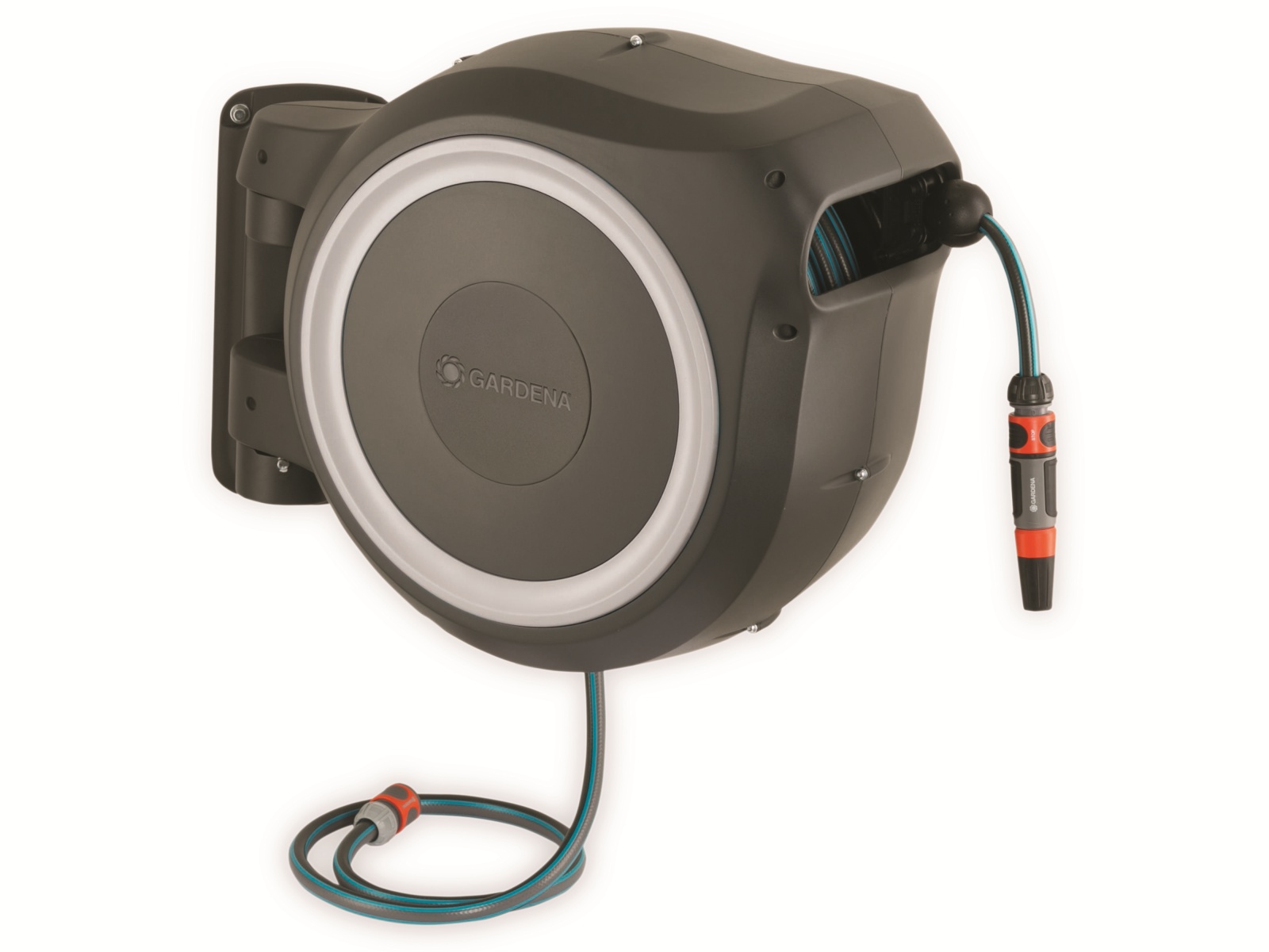 GARDENA Wand-Schlauchbox RollUp M/L, weiß, 25 m