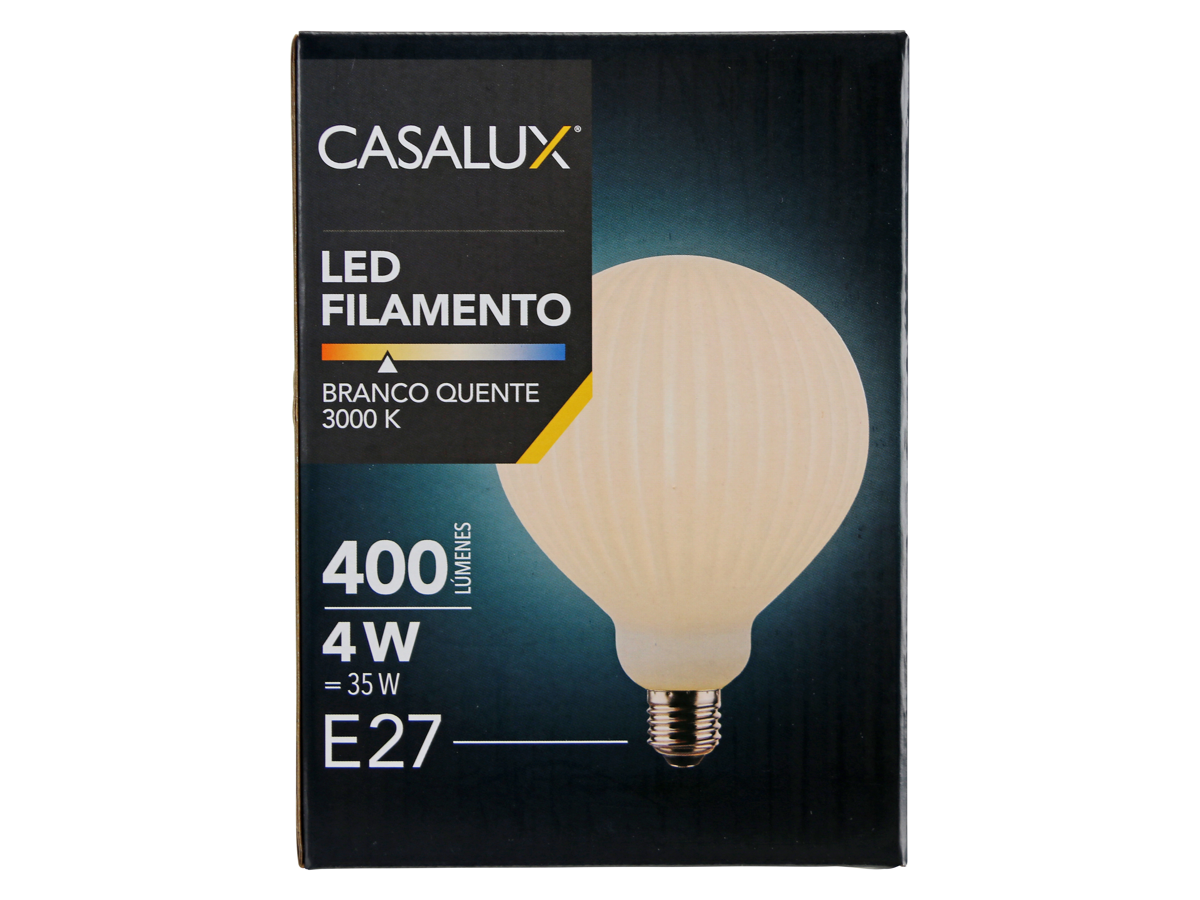 LED-Lampe, E27, 4W, 3000K, EEK: F, 400lm, warmweiß, weiß
