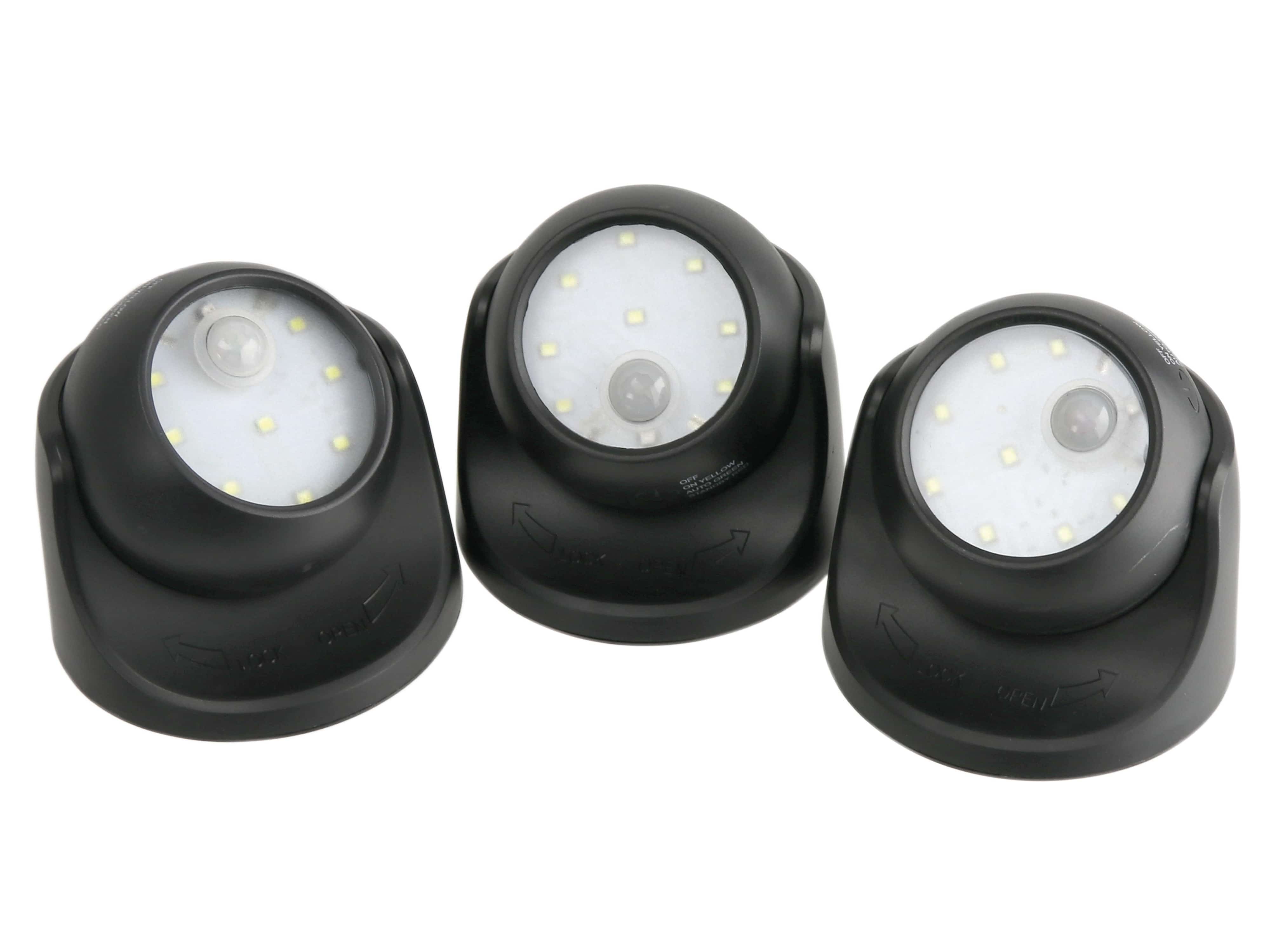 LED-Leuchten-Set, schwarz, 3 Stück LED-Leuchten-Set, schwarz, 3 Stück