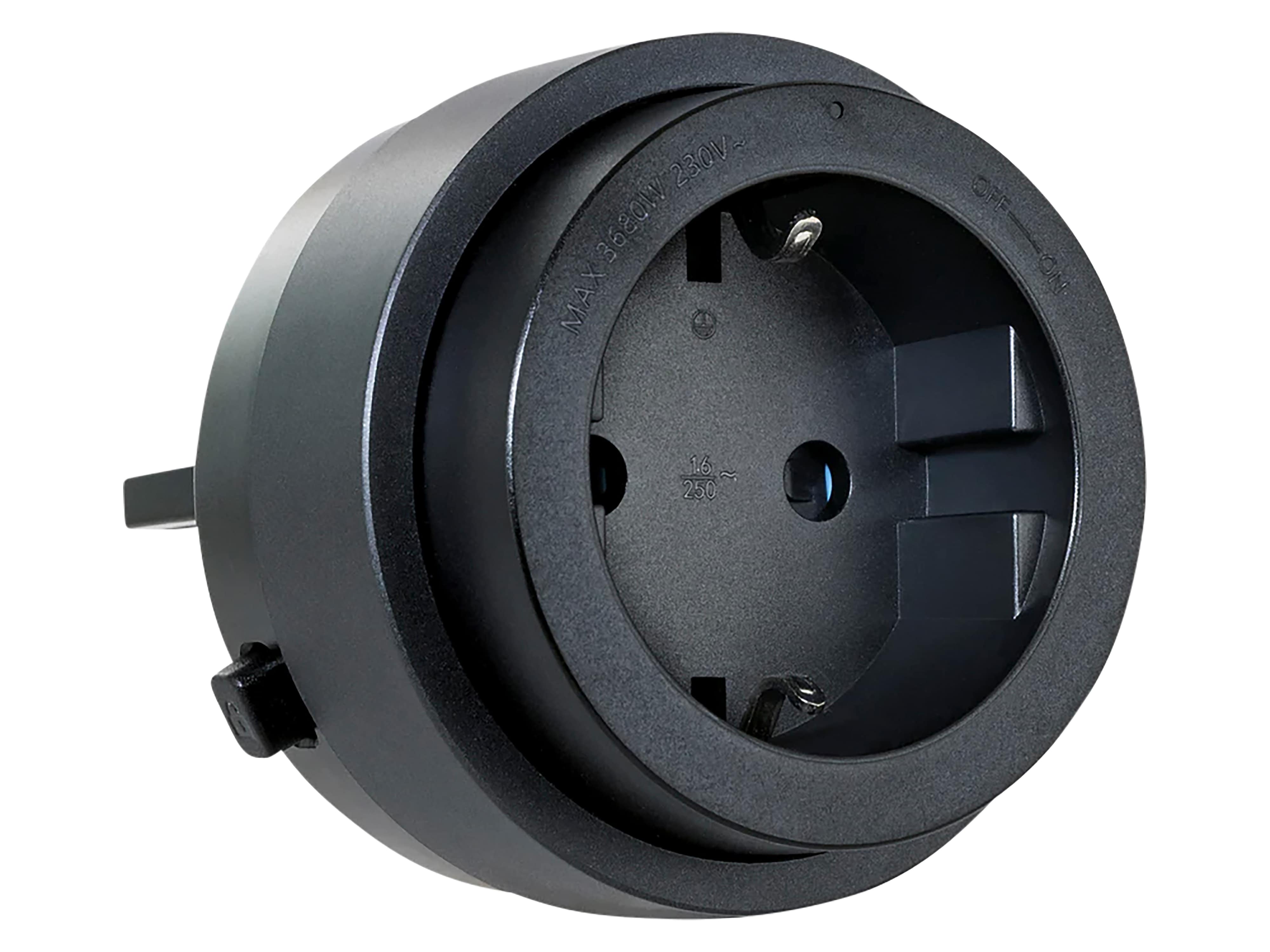 SCHWAIGER Steckdose für Modulare Stromleiste, 230 V, schwarz