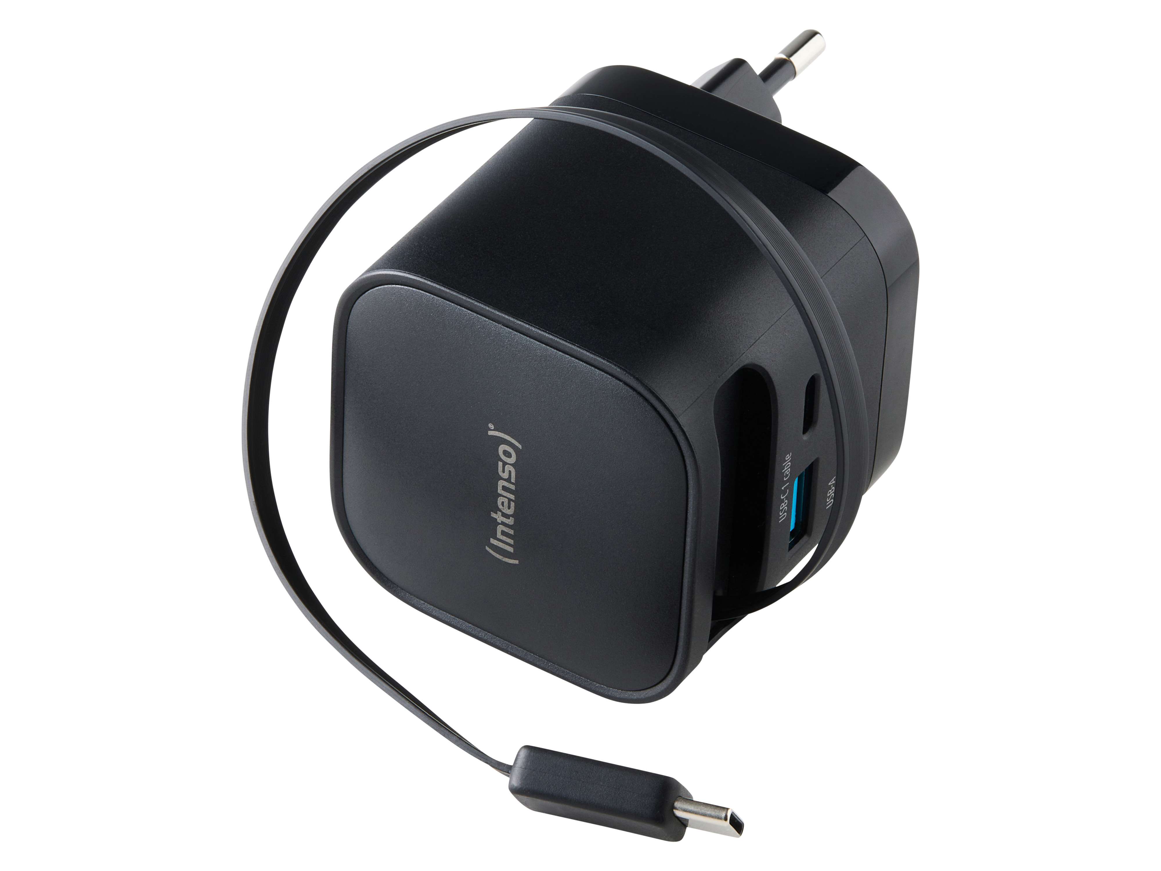 INTENSO Schnellladegerät 7806520, 65 W, Schwarz INTENSO Netzteil 7806520, 65 W, Schwarz