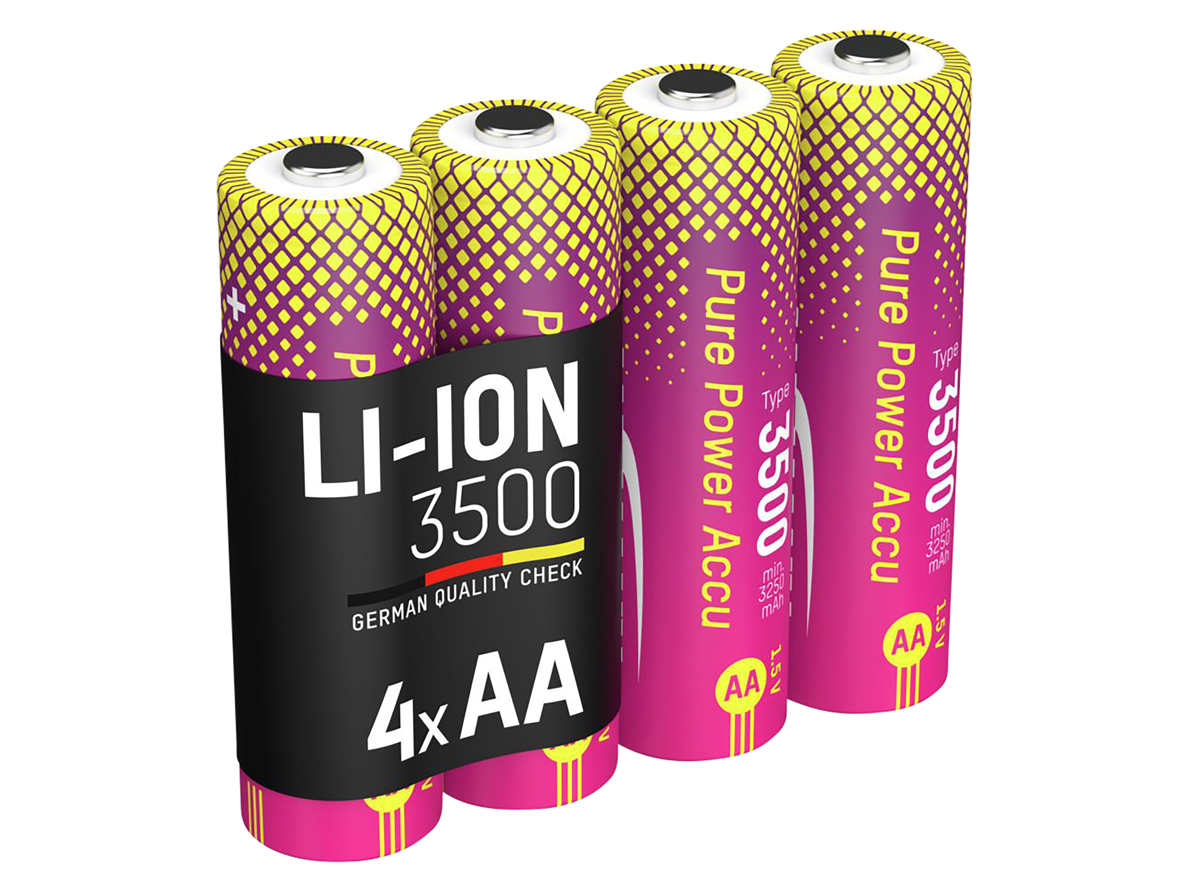 Li-Lon Akkus ANSMANN, Mignon AA, Typ 3500 (min. 3250 mAh), 4 Stück