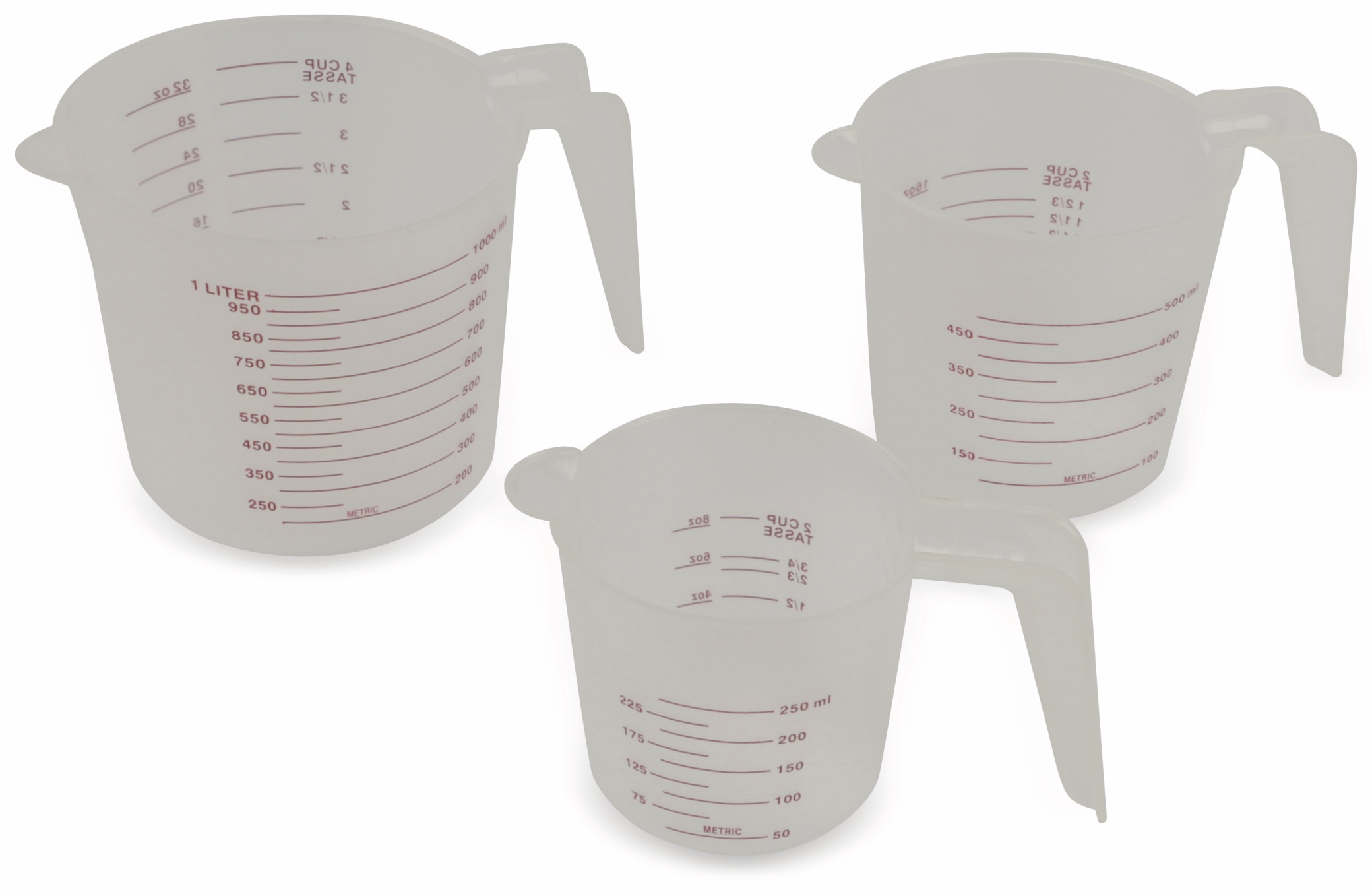 Messbecherset, 3-teilig Messbecherset, 3-teilig