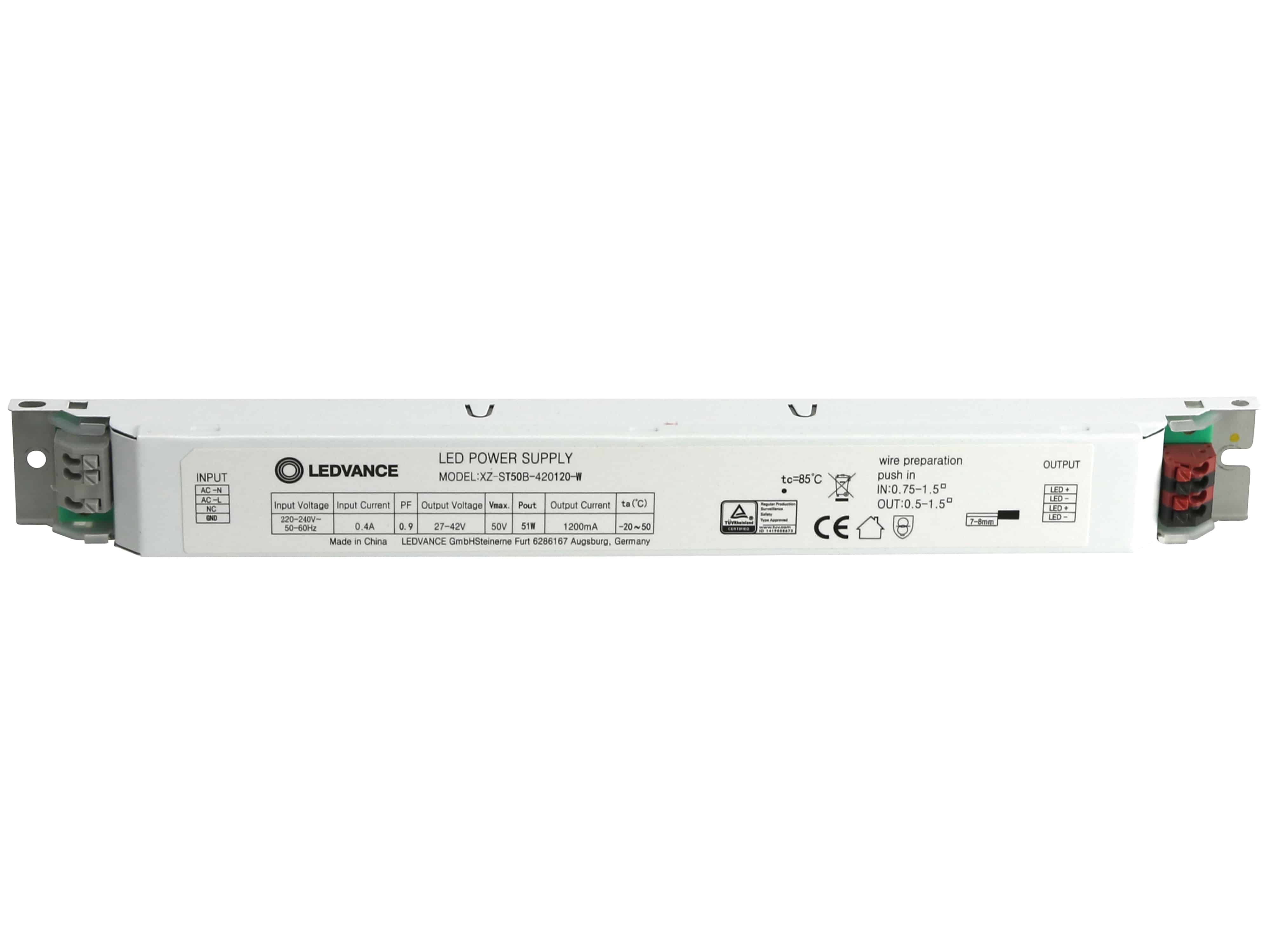 LEDVANCE LED-Schaltnetzteil XZ-ST50B-420120-W, 51 W LEDVANCE LED-Schaltnetzteil XZ-ST50B-420120-W, 51 W