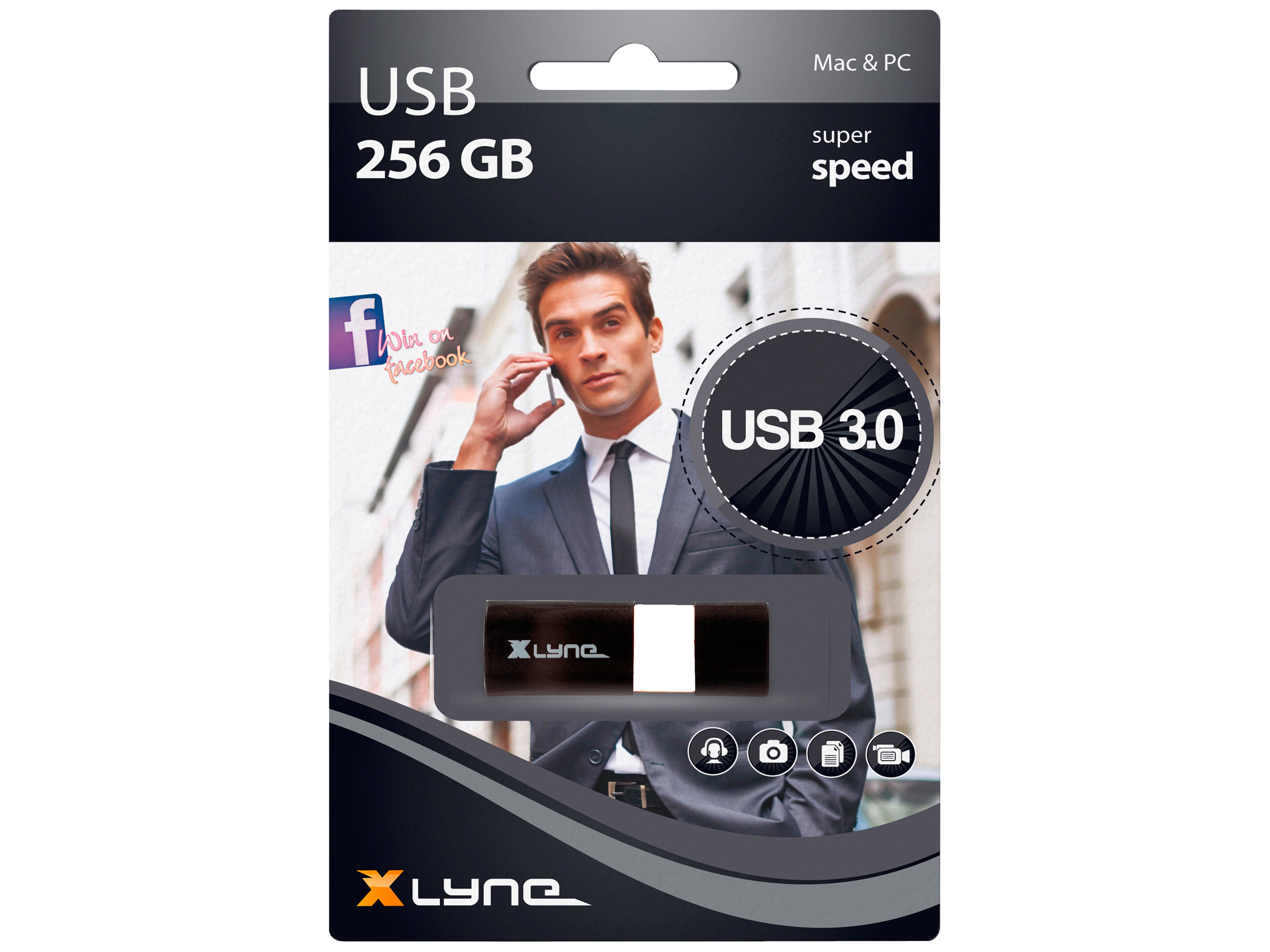 XLYNE USB-Stick Wave, USB 3.0, 256 GB