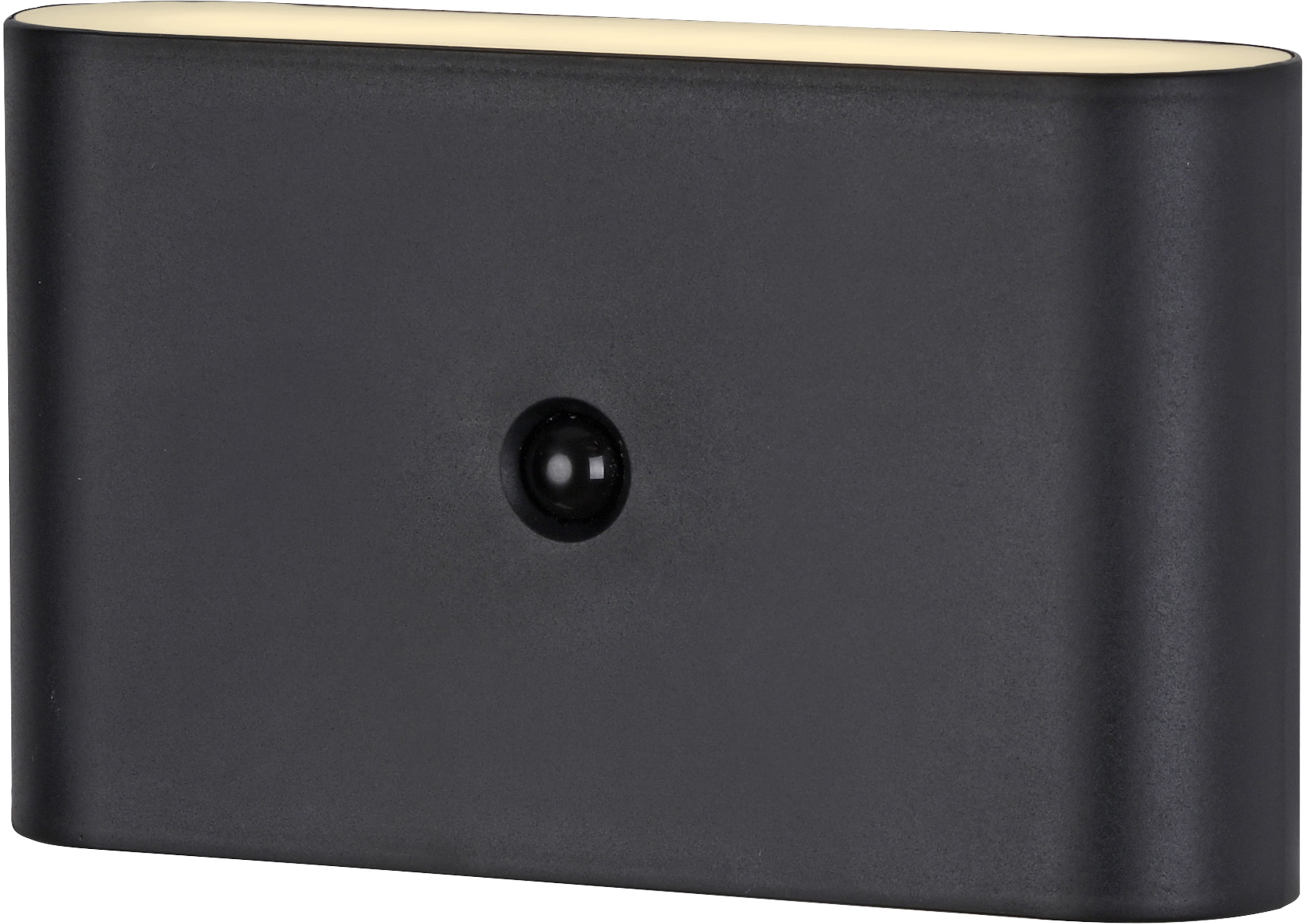 JUST LIGHT LED-Akku-Wandleuchte 19475-18, 3W, 3000K, 330lm, warmweiß, IP44, schwarz