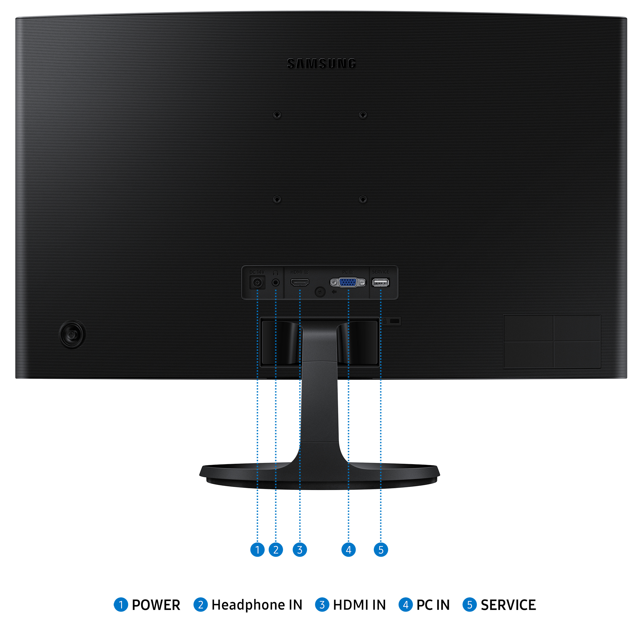 SAMSUNG Monitor LS24D364GAUXEN