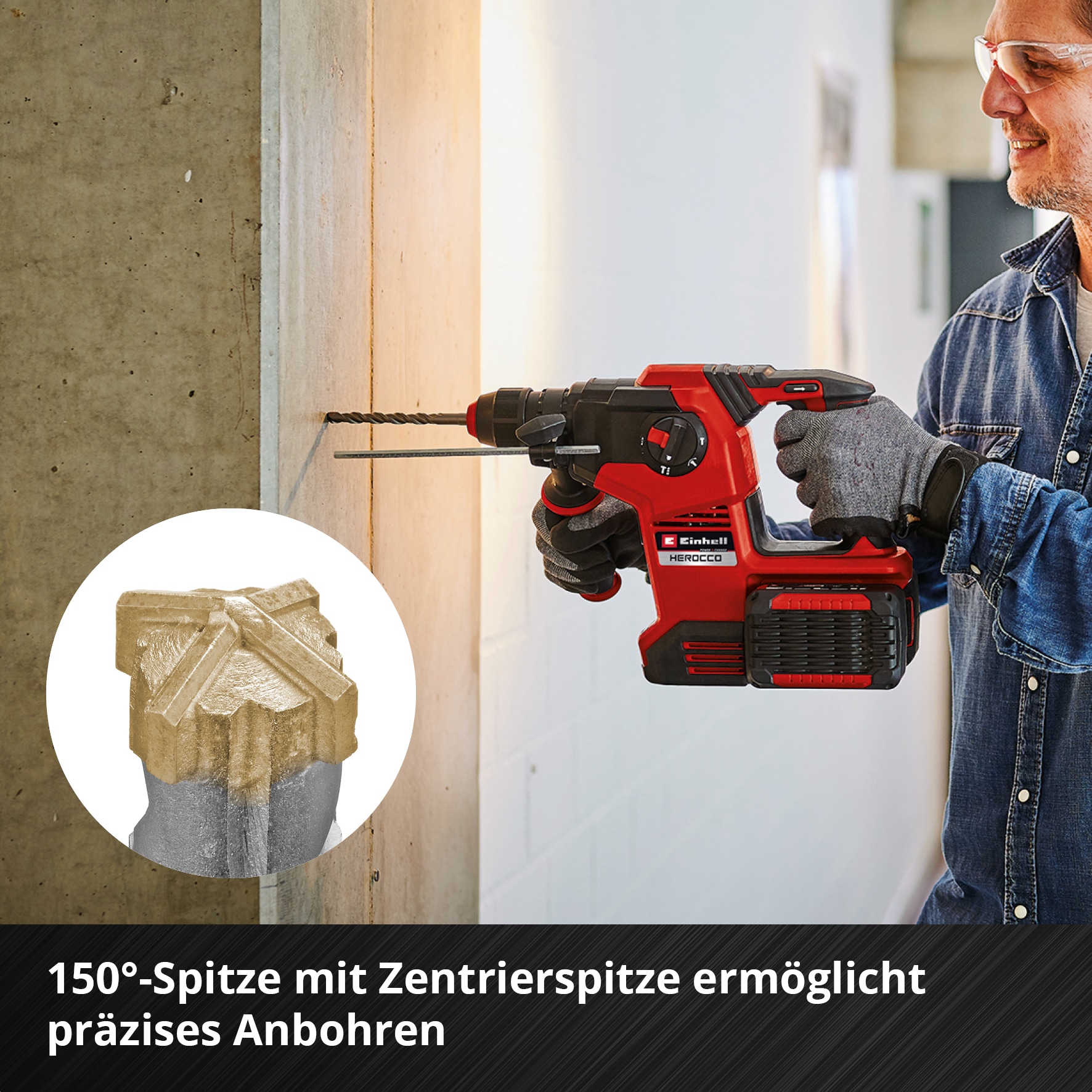 EINHELL SDS-Plus Hammerbohrer-Set, 265505, 5-10 mm, 5-teilig