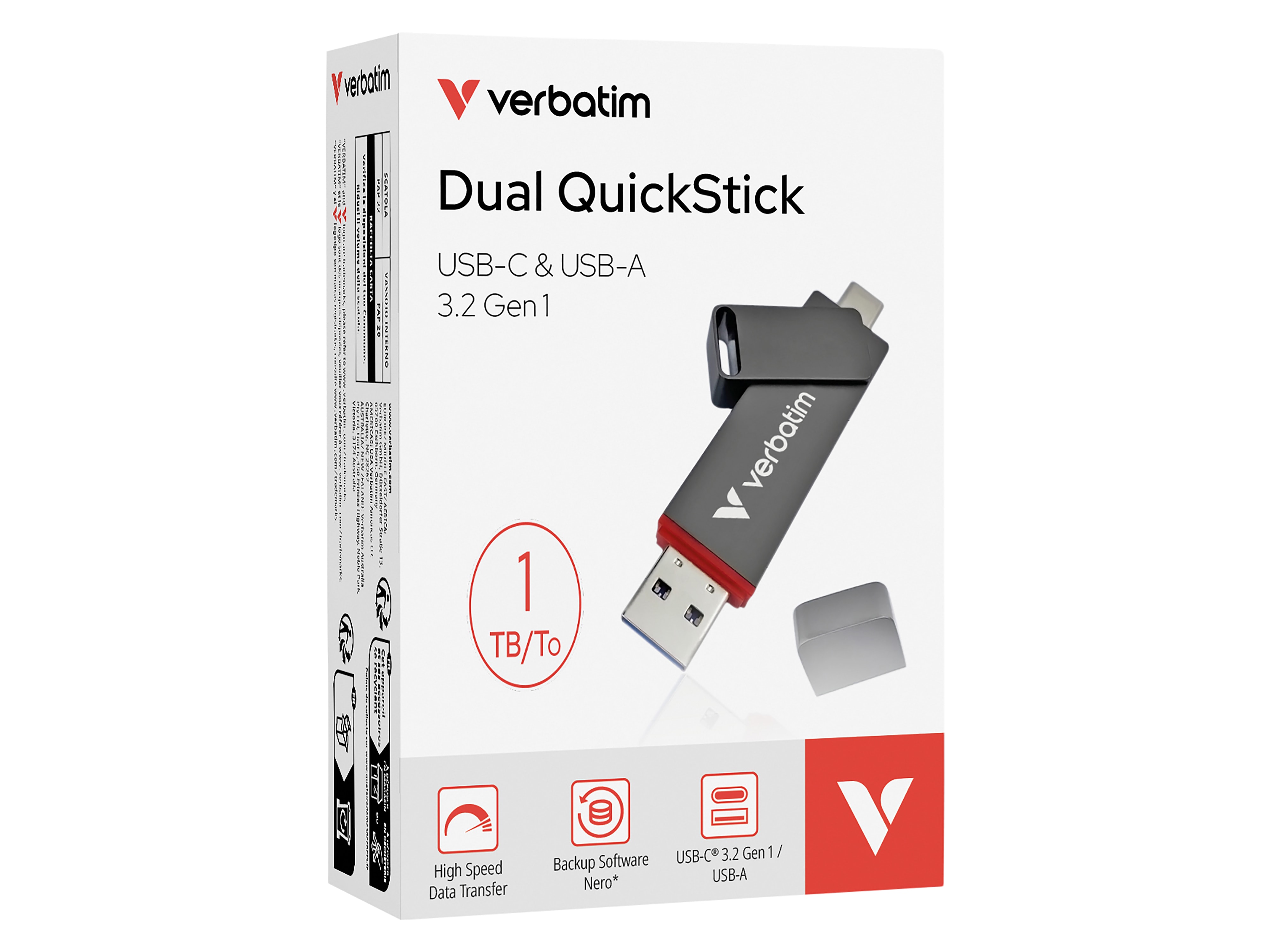 VERBATIM USB3.2 Stick Dual QuickStick 1TB