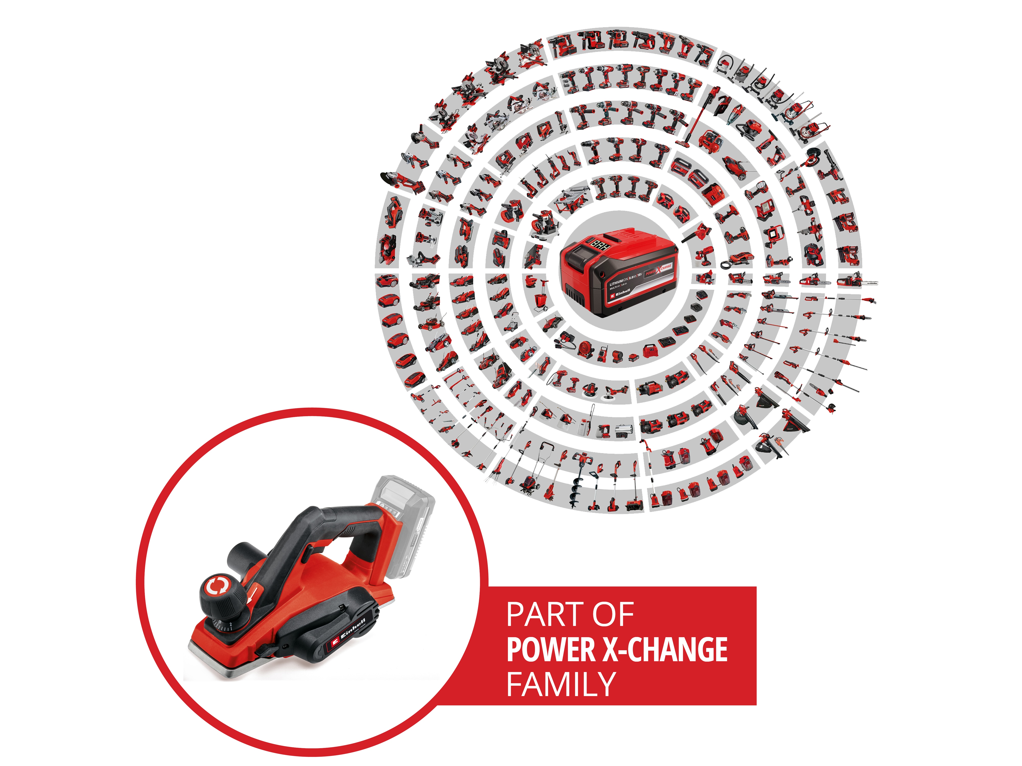 EINHELL Akku-Hobel TE-PL 18/82 Li Solo