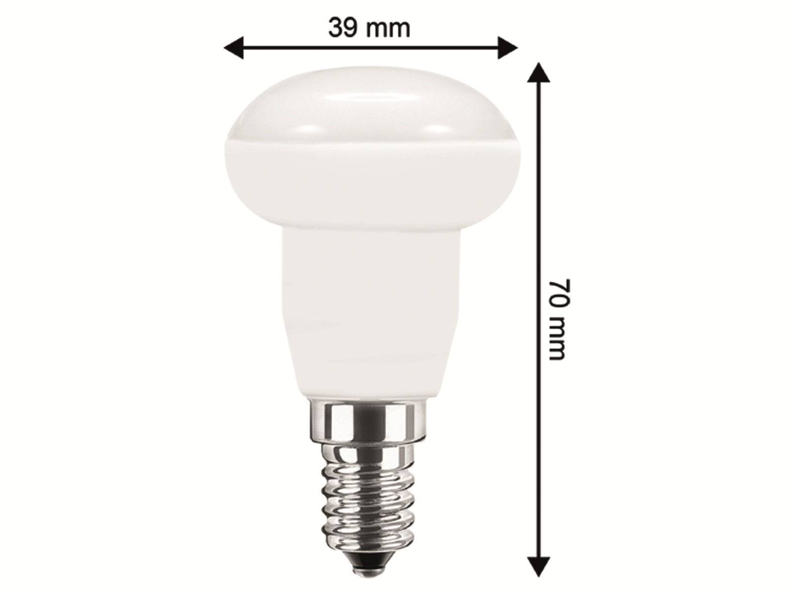 BLULAXA LED-Lampe 49139 R50, E14, EEK: E, 5 W, 470 lm, 4000 K