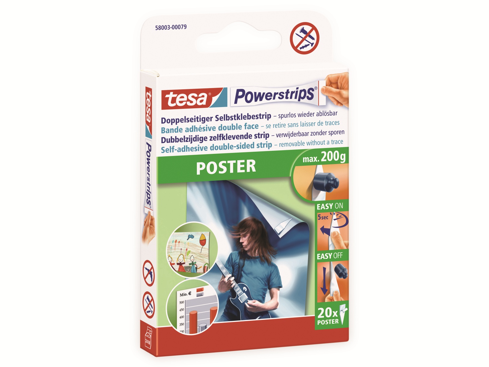 TESA Powerstrips® Poster, 58003-00079-21