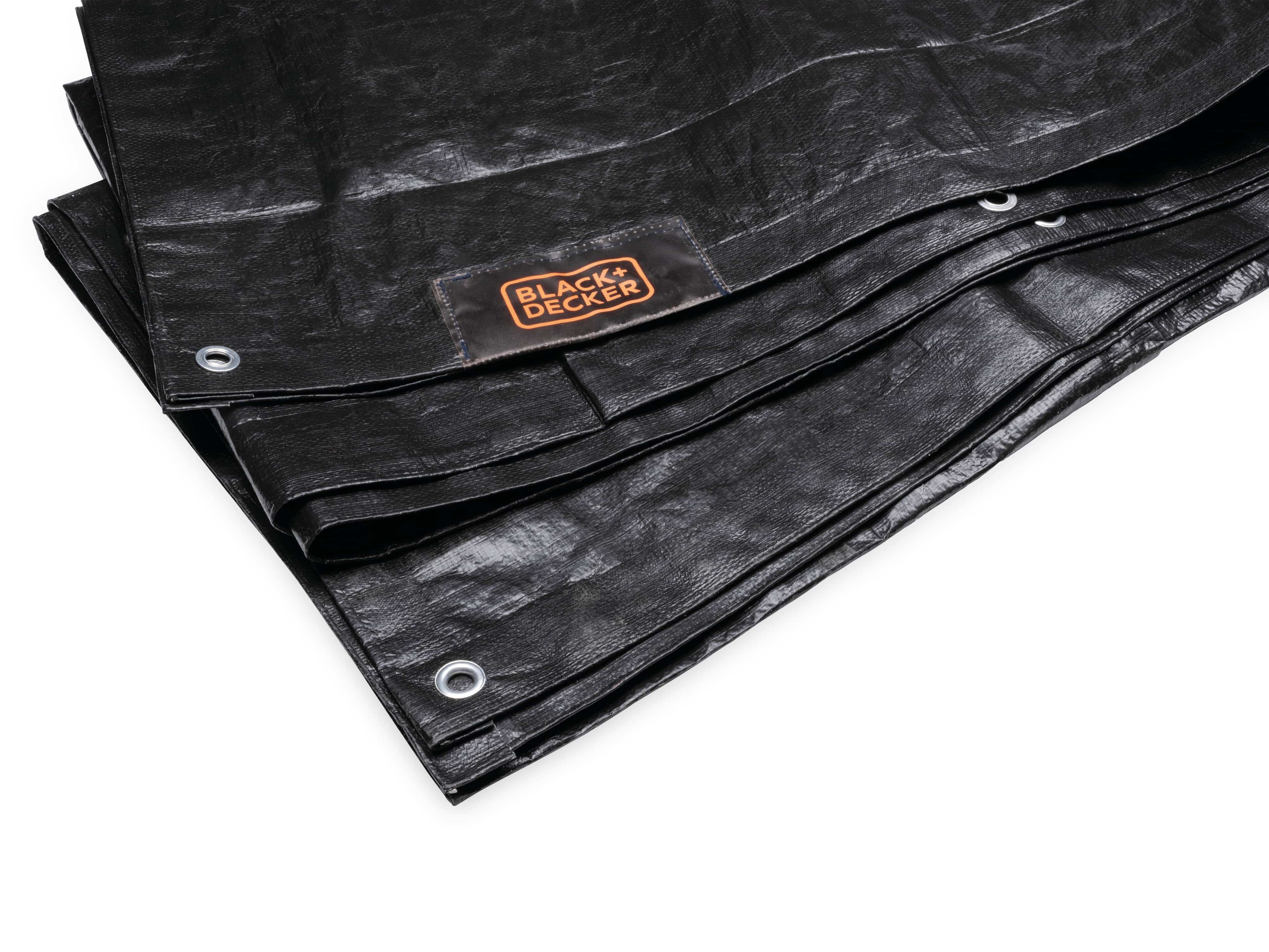 BLACK & DECKER Gewebeplane, 1,6x2,5m, schwarz