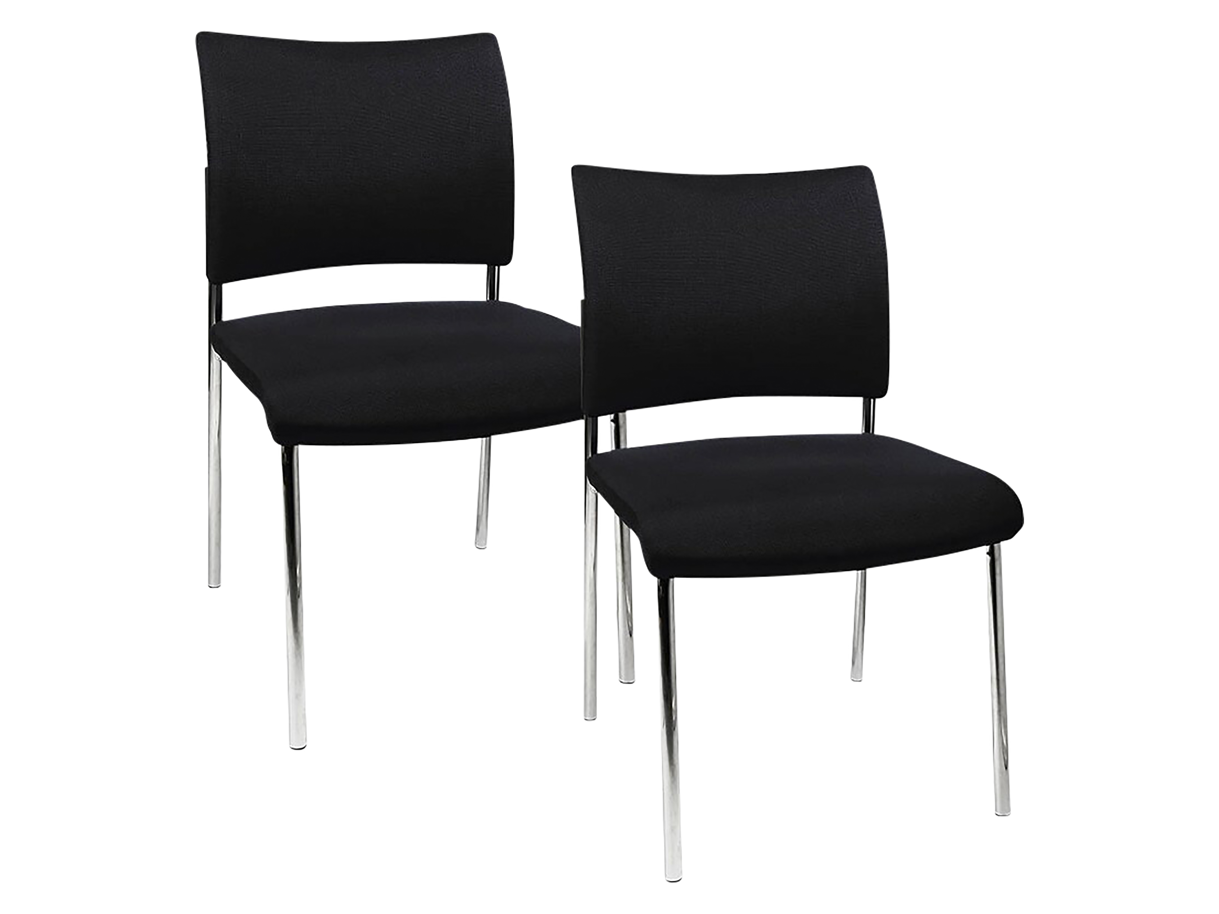 TOPSTAR Besucherstuhl Visit 10 Polster schwarz 2er Pack