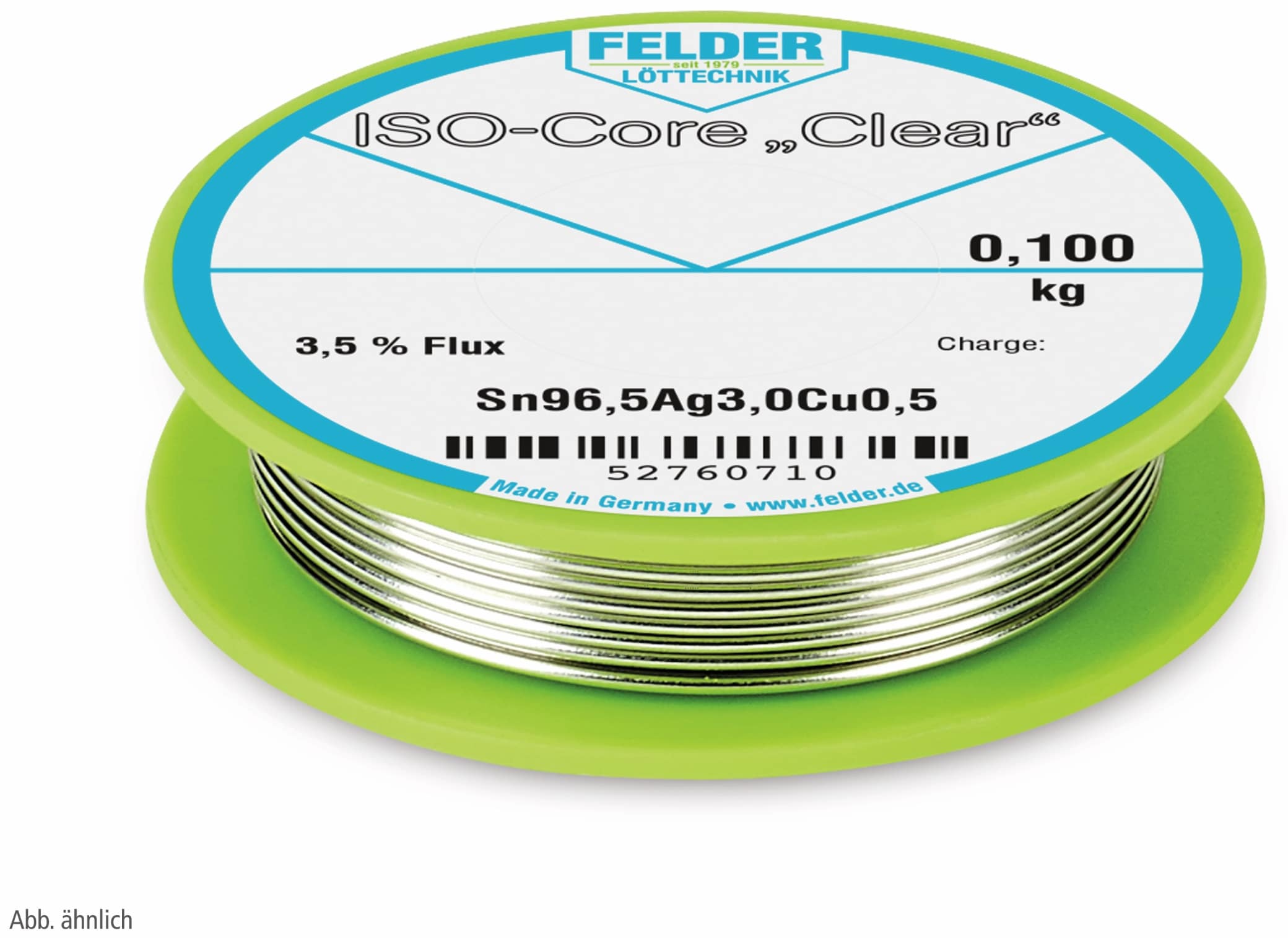 FELDER LÖTTECHNIK Lötdraht ISO-Core "Clear", 0,5 mm, 100 g FELDER LÖTTECHNIK Lötdraht ISO-Core "Clear", 0,5 mm, 100 g