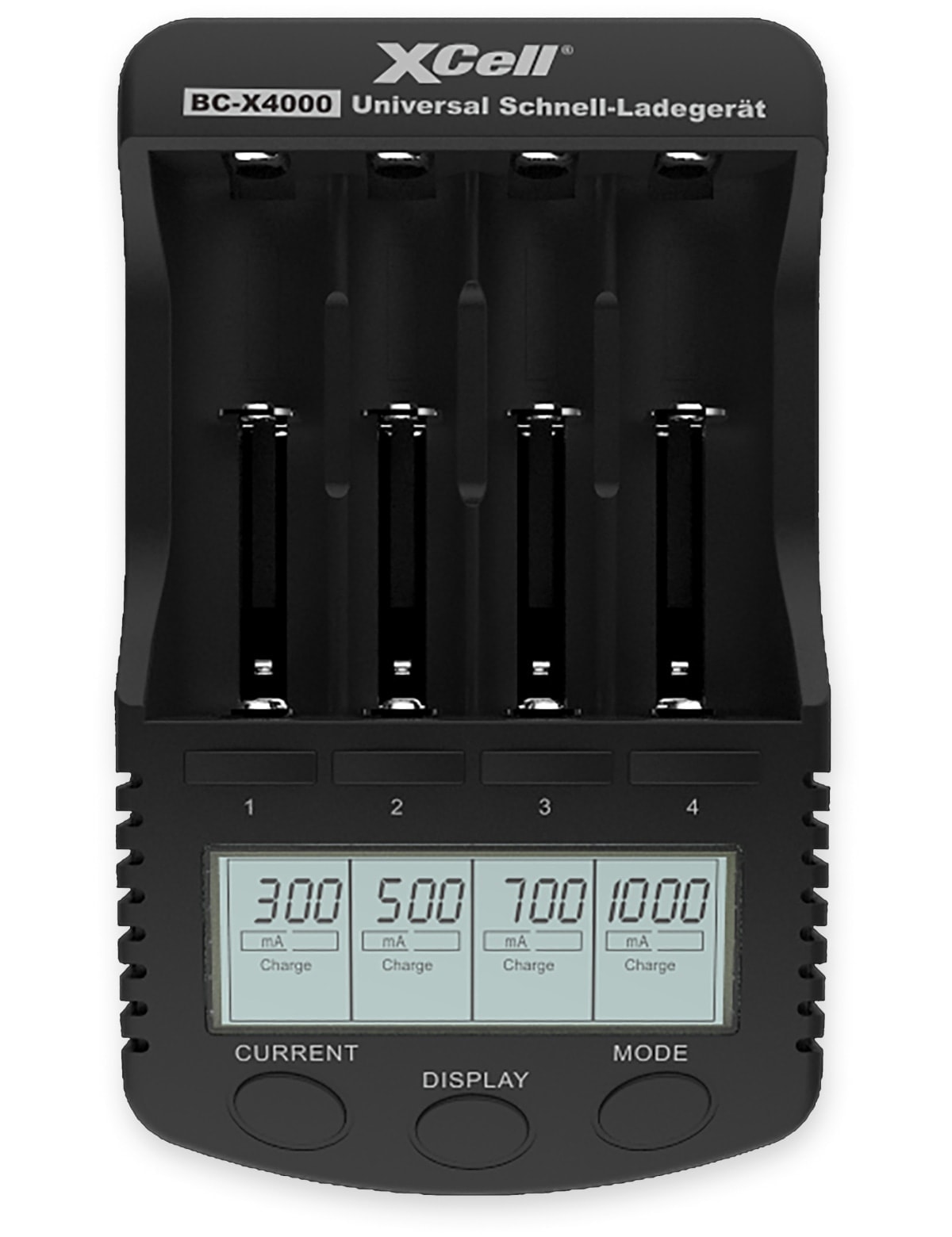 XCELL Ladegerät BC-X4000, mit LCD-Display
