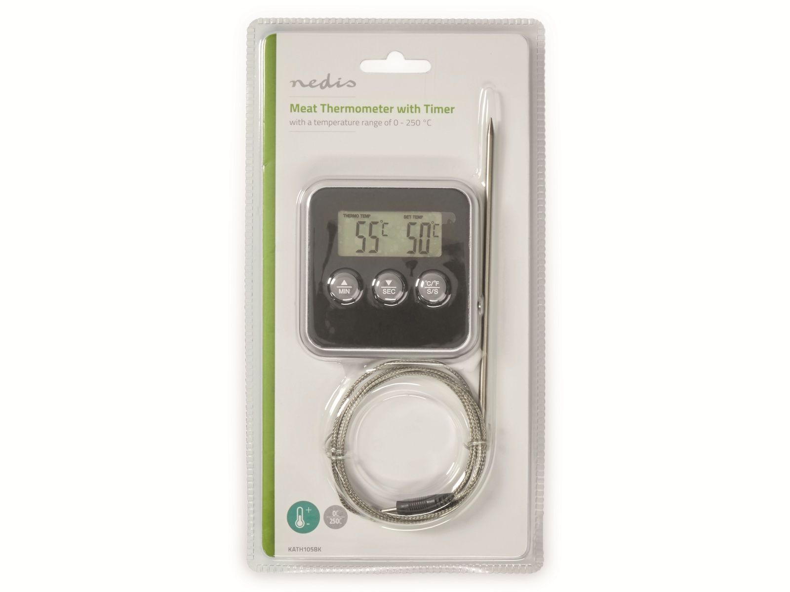 NEDIS Fleischthermometer KATH105BK