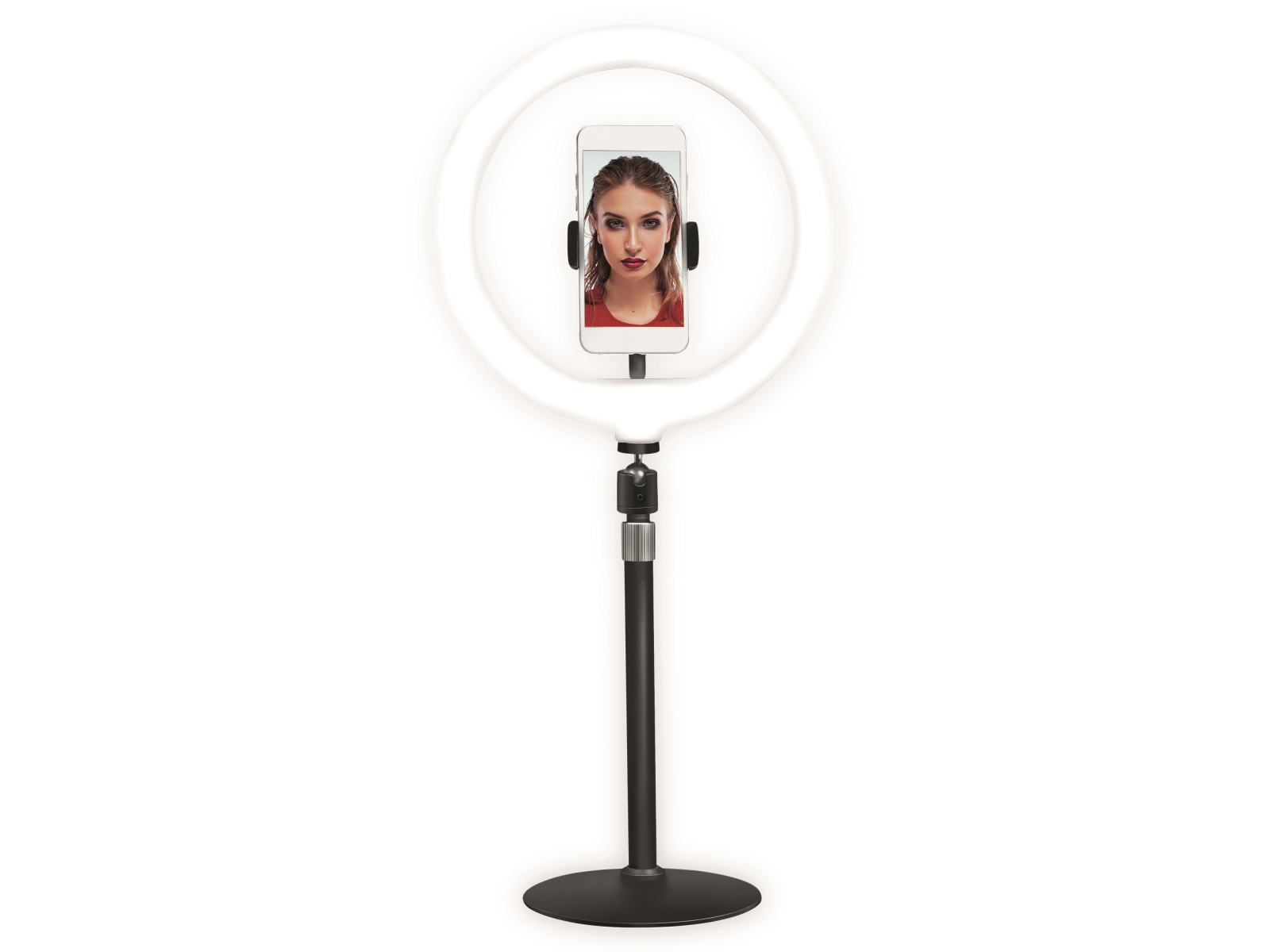 LOGILINK Smartphone-LED-Ringlicht AA0152, Ø25cm, Stativ, Fernauslöser, Lichtregler LOGILINK Smartphone-LED-Ringlicht AA0152, Ø25cm, Stativ, Fernauslöser, Lichtregler