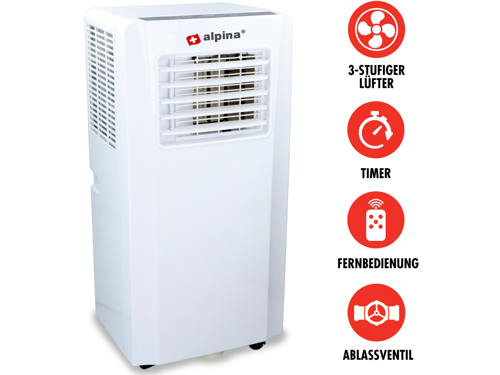 Alpina Klimagerät Airco 3-in-1, 11000 BTU, mit Fernbedienung Alpina Klimagerät Airco 3-in-1, 11000 BTU, mit Fernbedienung