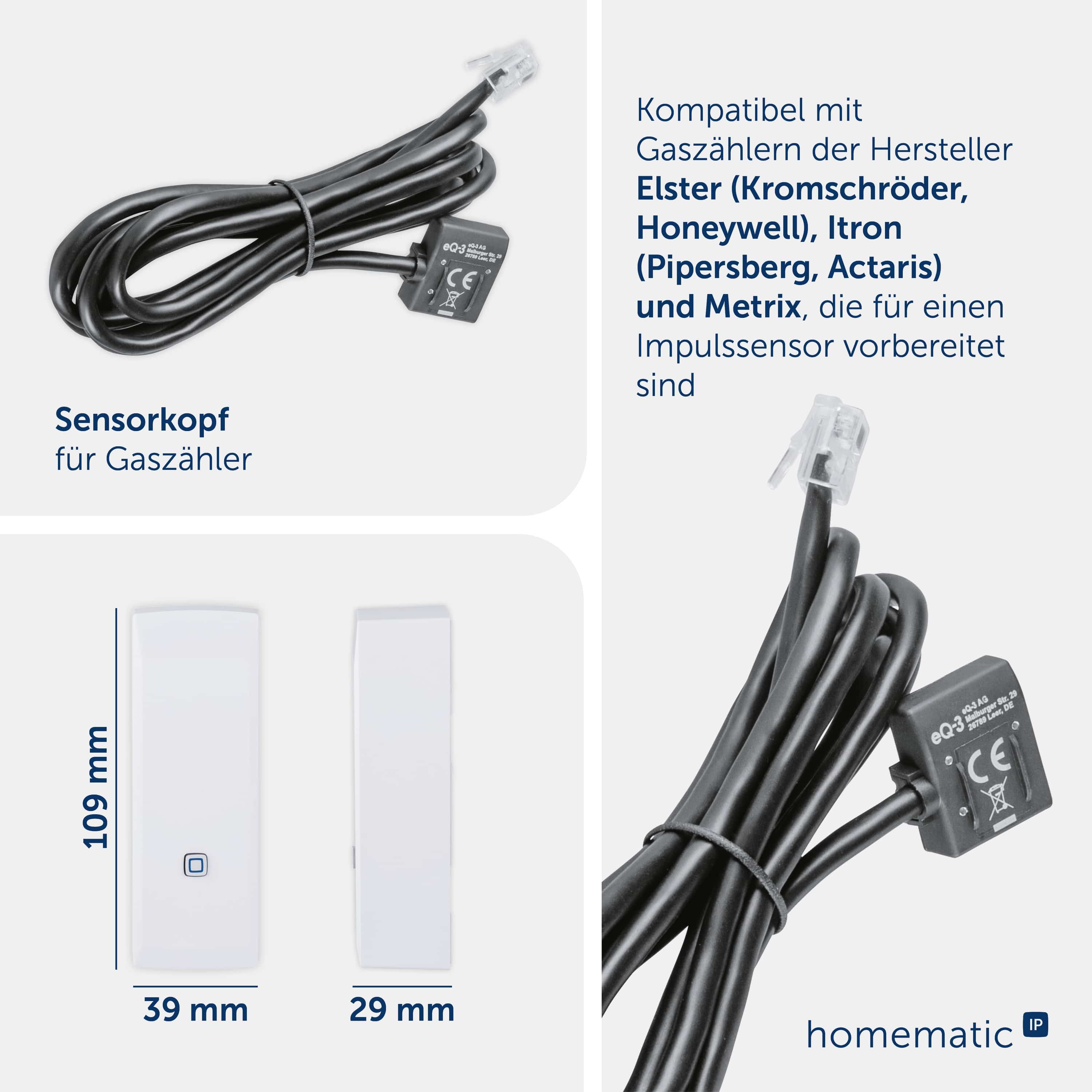 HOMEMATIC IP Schnittstelle für Gaszähler HOMEMATIC IP Schnittstelle für Gaszähler