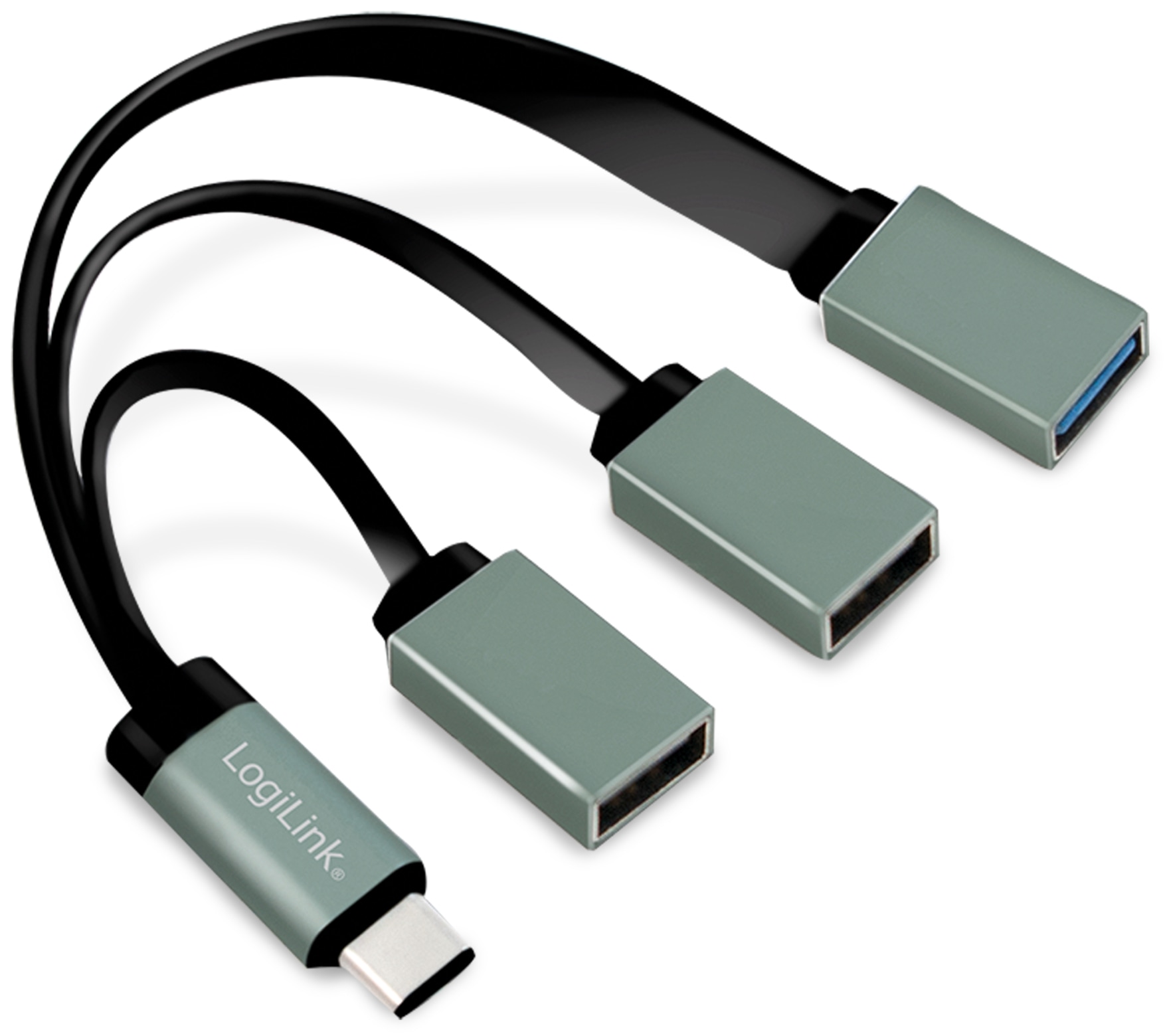 LOGILINK USB-C Hub UA0315, 3-Port, Adapterkabel LOGILINK USB-C Hub UA0315, 3-Port, Adapterkabel
