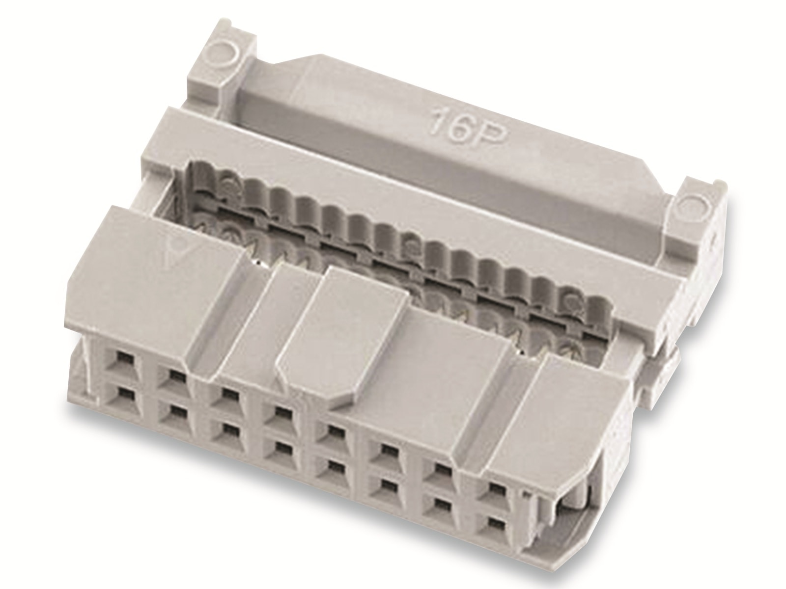 ECON CONNECT Pfostenverbinder, DIN 41651, 16-polig, grau, RM 2,54 mm ECON CONNECT Pfostenverbinder, DIN 41651, 16-polig, grau, RM 2,54 mm