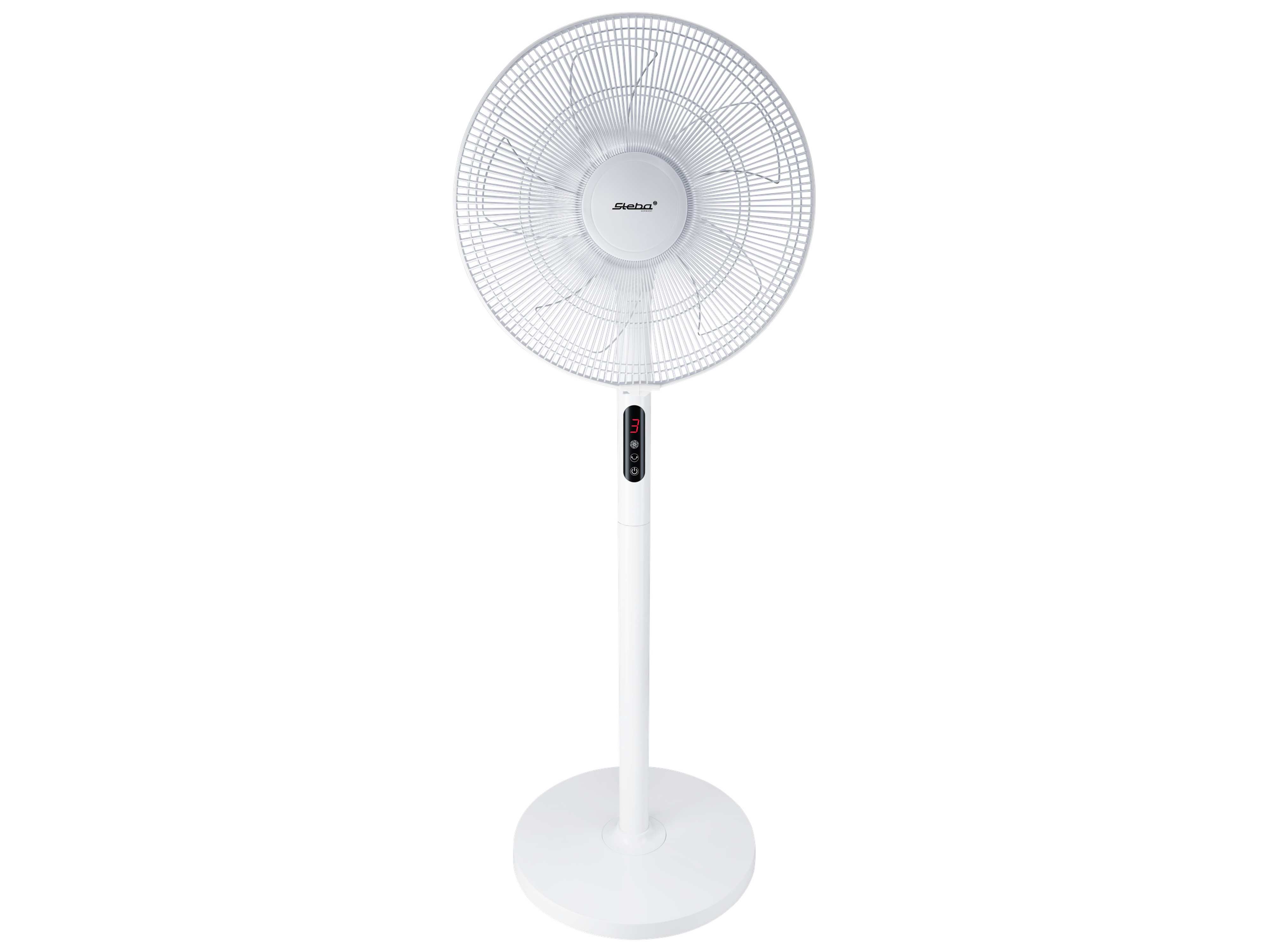 STEBA Standventilator VT 5 NEO, 3 Stufen, Timer, Oszillation, mit FB, weiß STEBA Standventilator VT 5 NEO, 3 Stufen, Timer, Oszillation, mit FB, weiß
