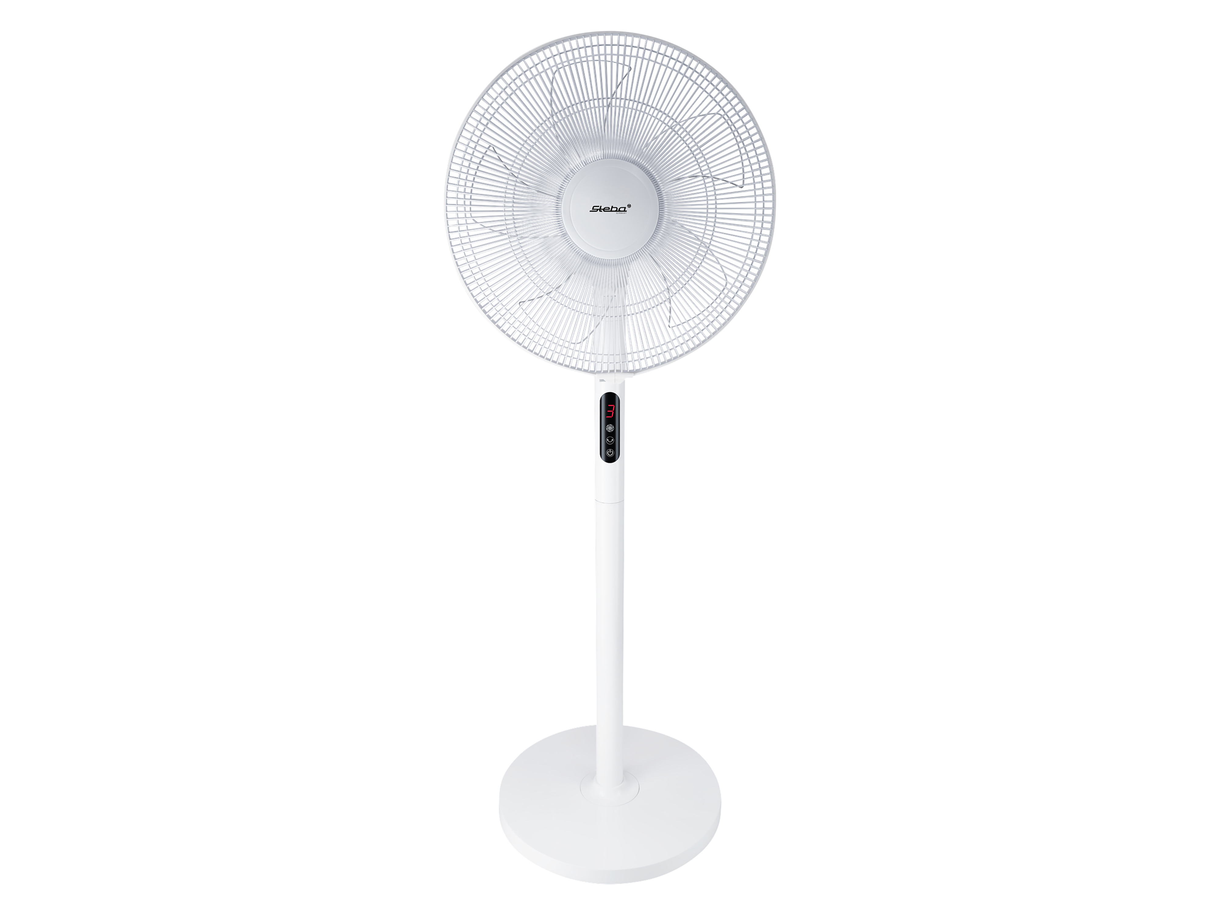 STEBA Standventilator VT 5 NEO, 3 Stufen, Timer, Oszillation, mit FB, weiß STEBA Standventilator VT 5 NEO, 3 Stufen, Timer, Oszillation, mit FB, weiß