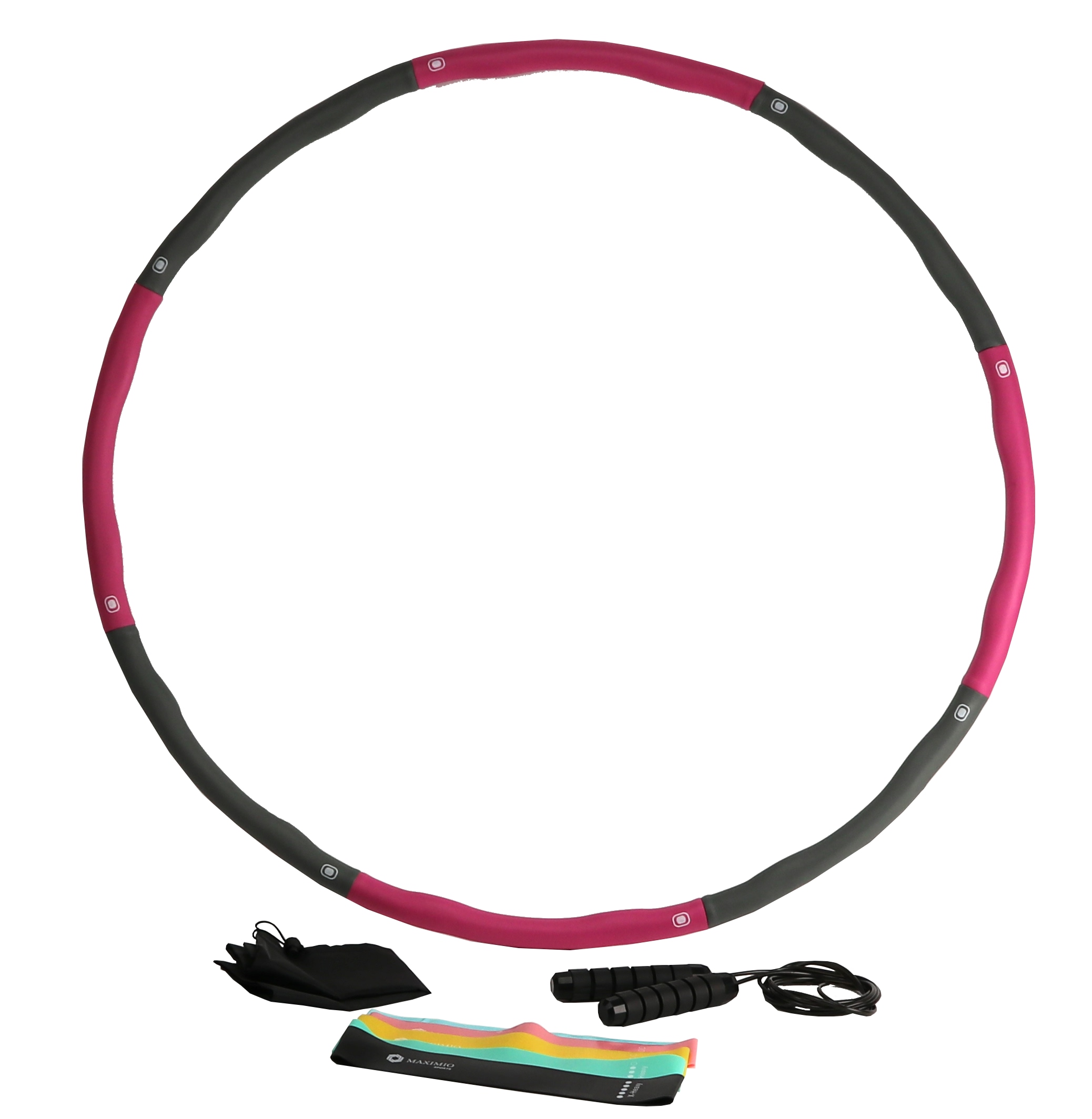 Hula-Hoop-Set, MAXIMIO Sports, pink