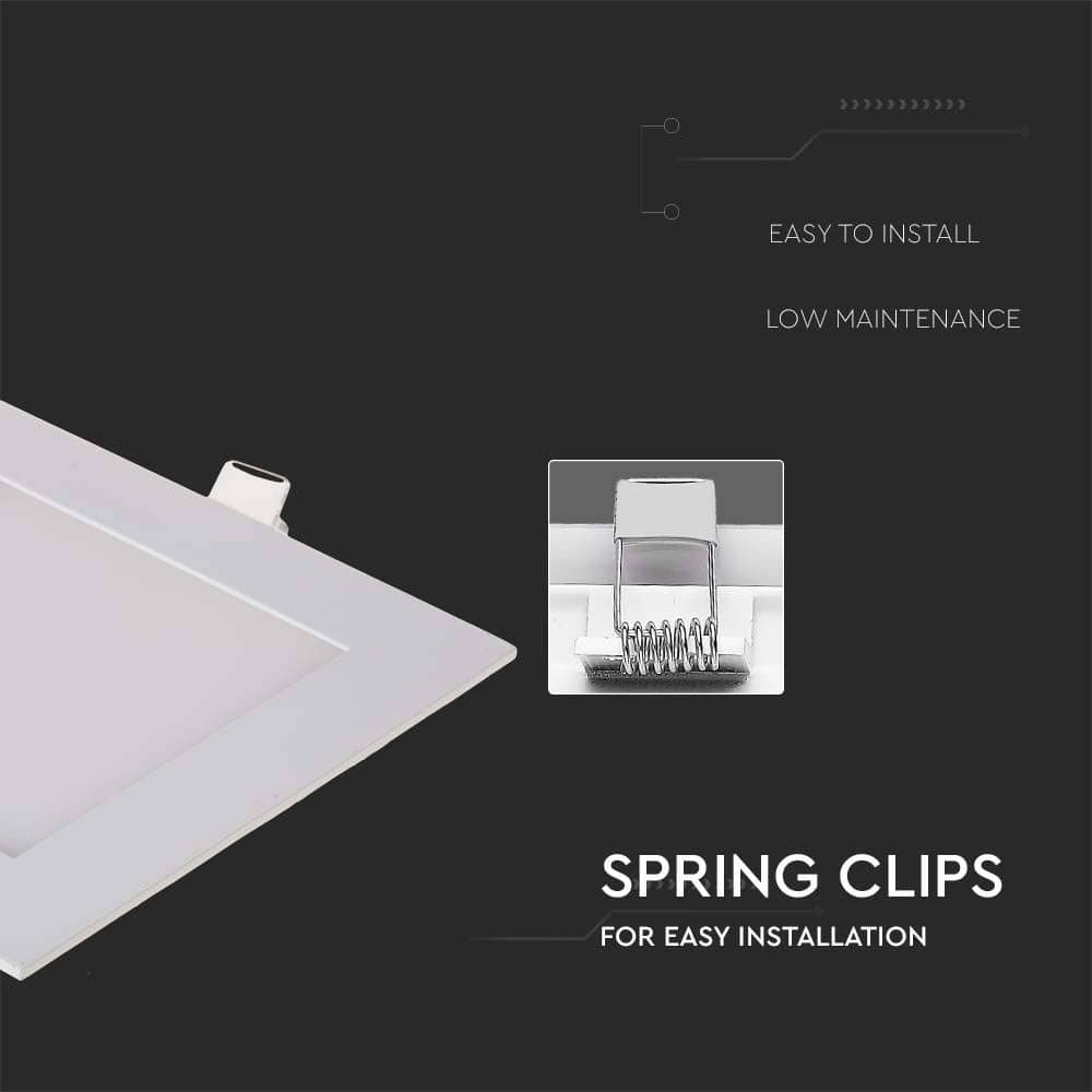 V-TAC LED-Einbauleuchte VT-1207, EEK: F, 12 W, 6400 K, eckig V-TAC LED-Einbauleuchte VT-1207, EEK: F, 12 W, 6400 K, eckig