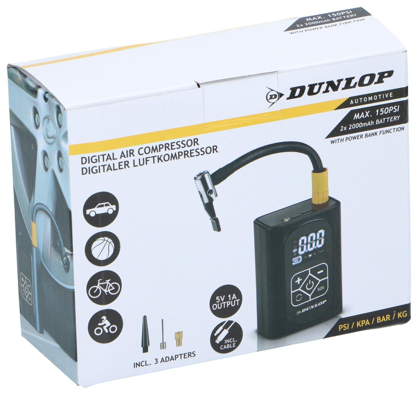 DUNLOP Digitaler Luftkompressor