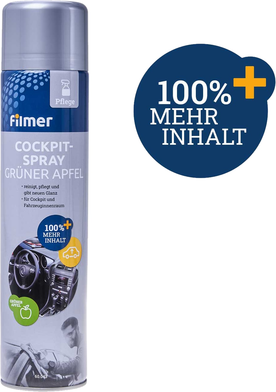 FILMER Cockpitspray, 60043, Grüner Apfel, 600 ml FILMER Cockpitspray, 60043, Grüner Apfel, 600 ml