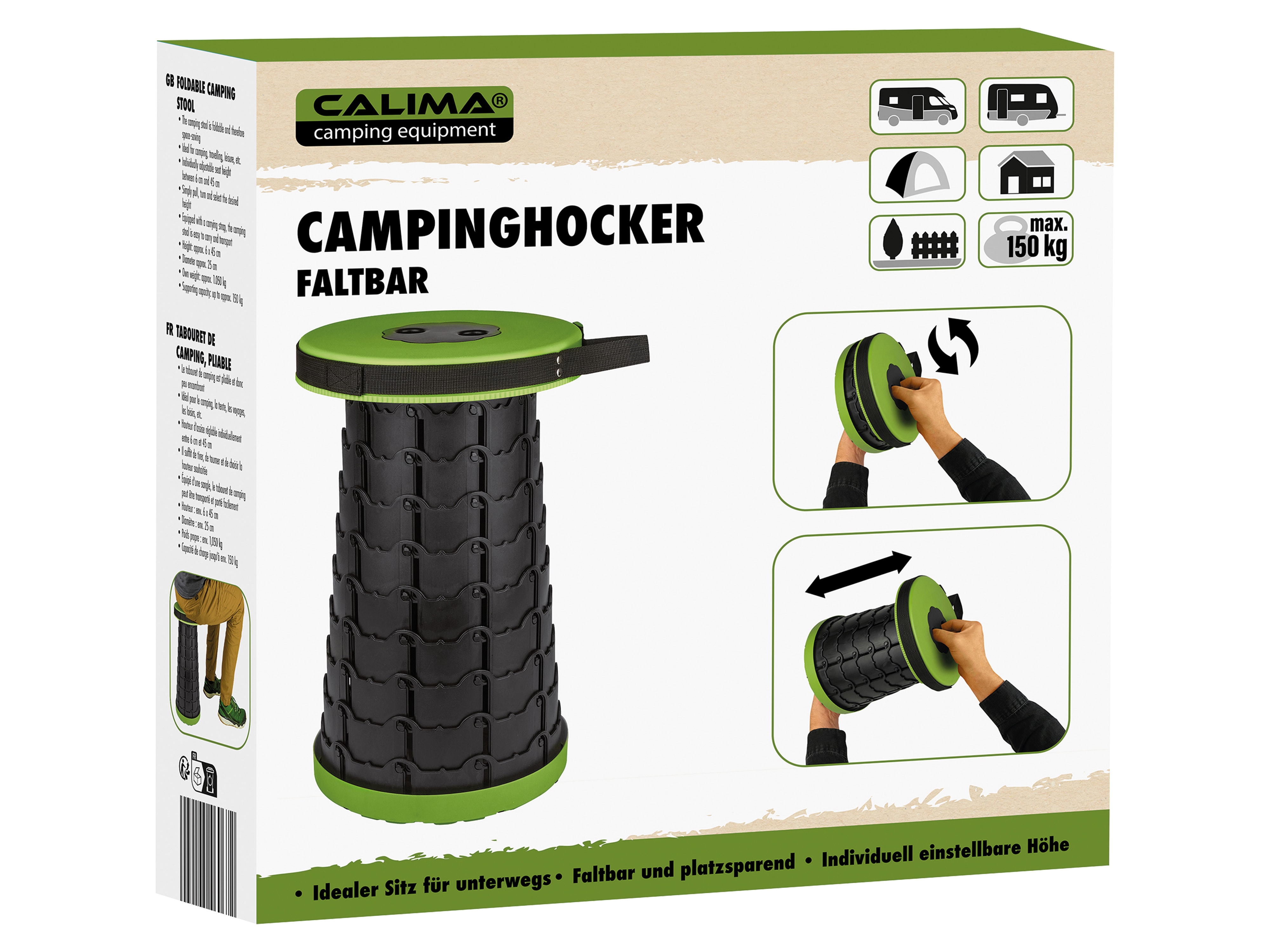 CALIMA CAMPING EQUIPMENT Campinghocker 46067, faltbar