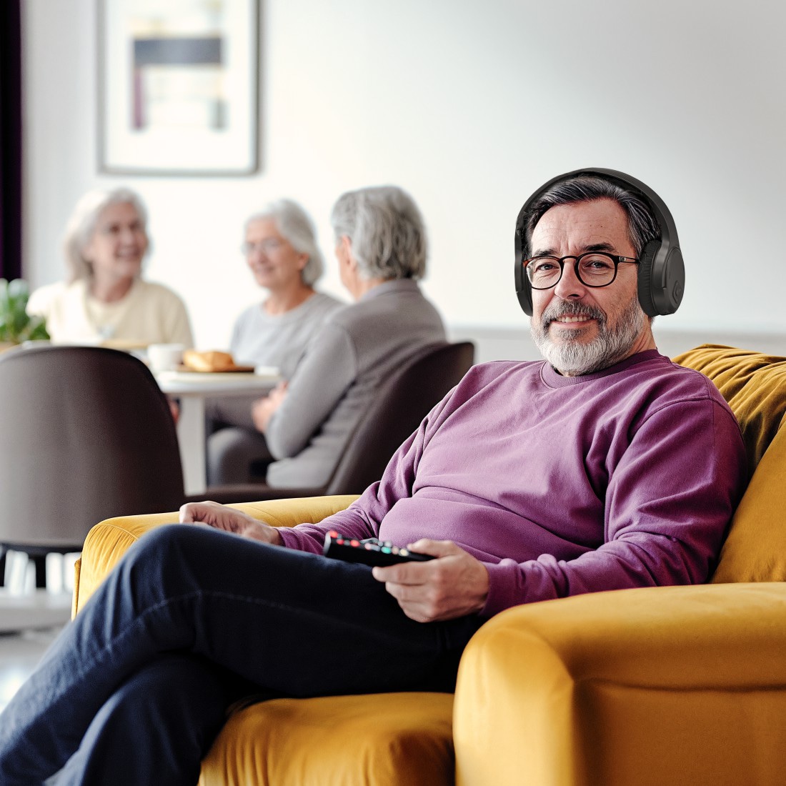 HAMA Over-Ear TV-Kopfhörer, Bluetooth, schwarz