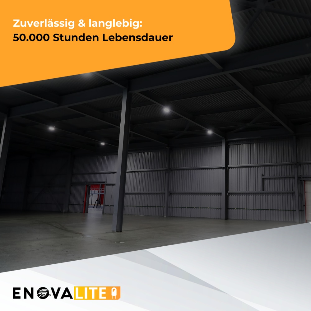 ENOVALITE LED-HighBay-Leuchte, UFO, EEK: C, 100W, 17000lm, 5000K, schwarz ENOVALITE LED-HighBay-Leuchte, UFO, EEK: C, 100W, 17000lm, 5000K, schwarz