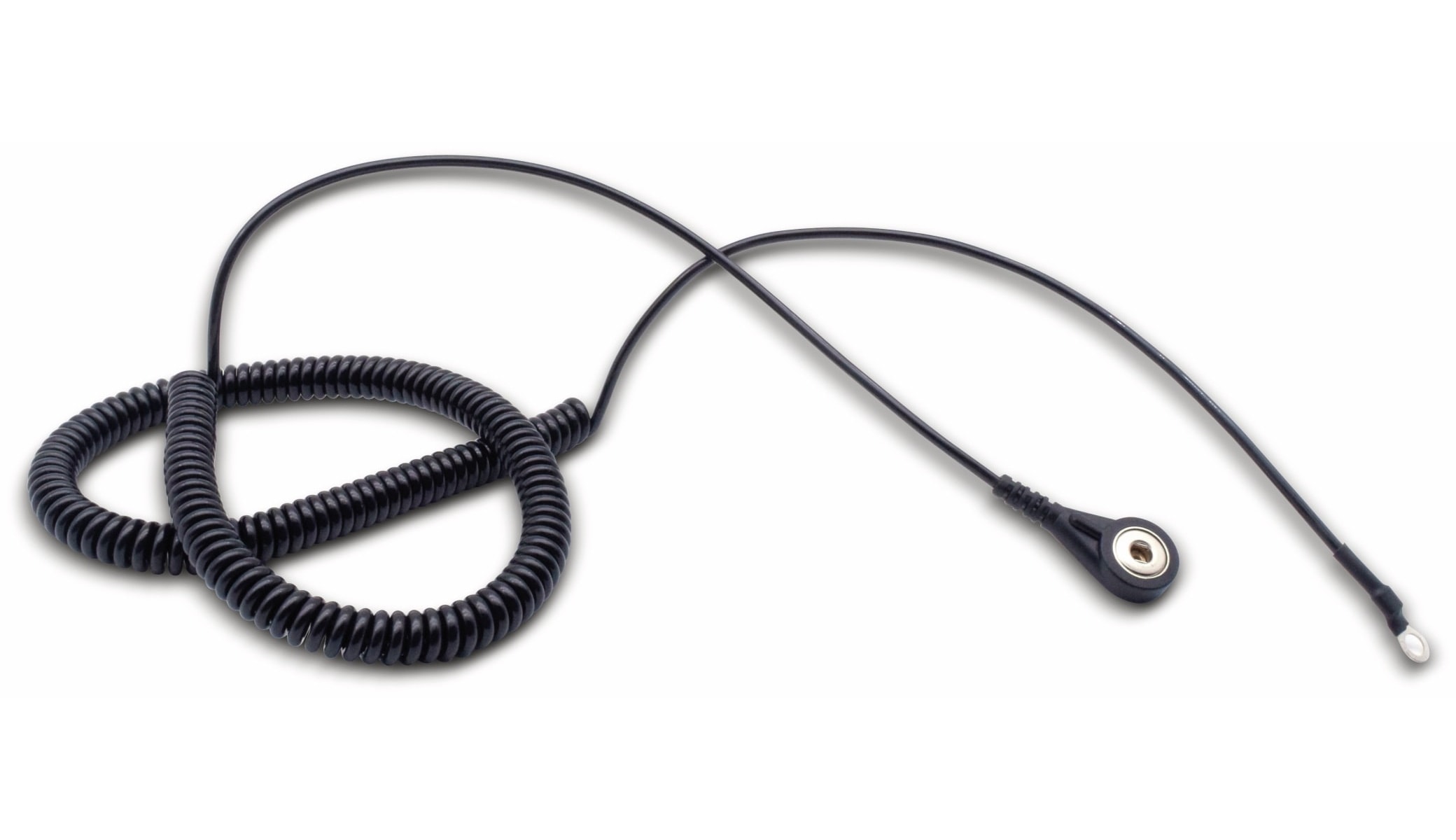 QUADRIOS, 1903EC022, Spiralkabel 3,6 m Knopf 4 mm /Ring 4 mm