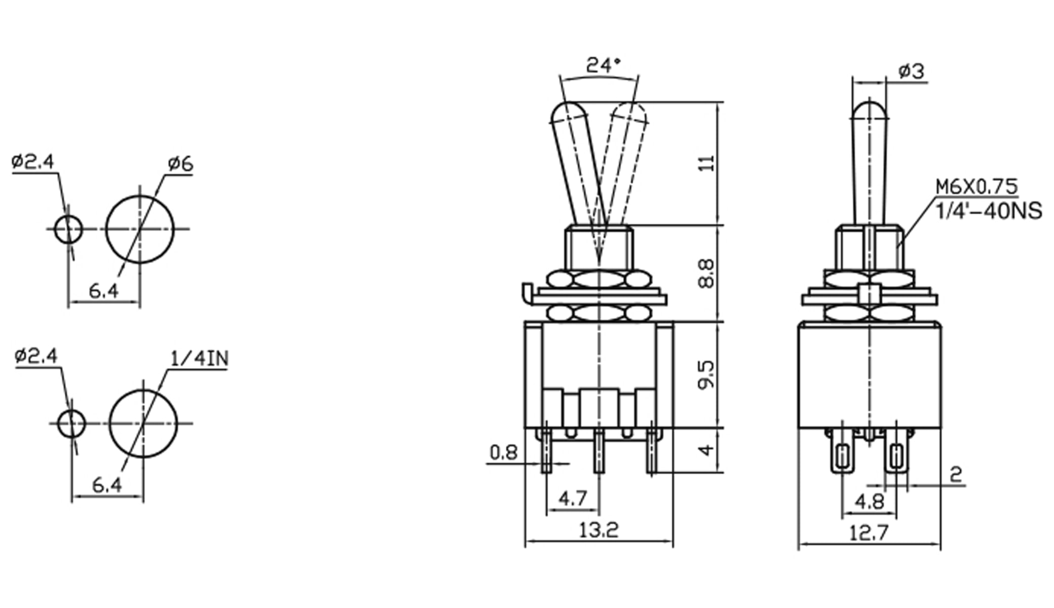 Kippschalter MTS-203-A1 Kippschalter MTS-203-A1